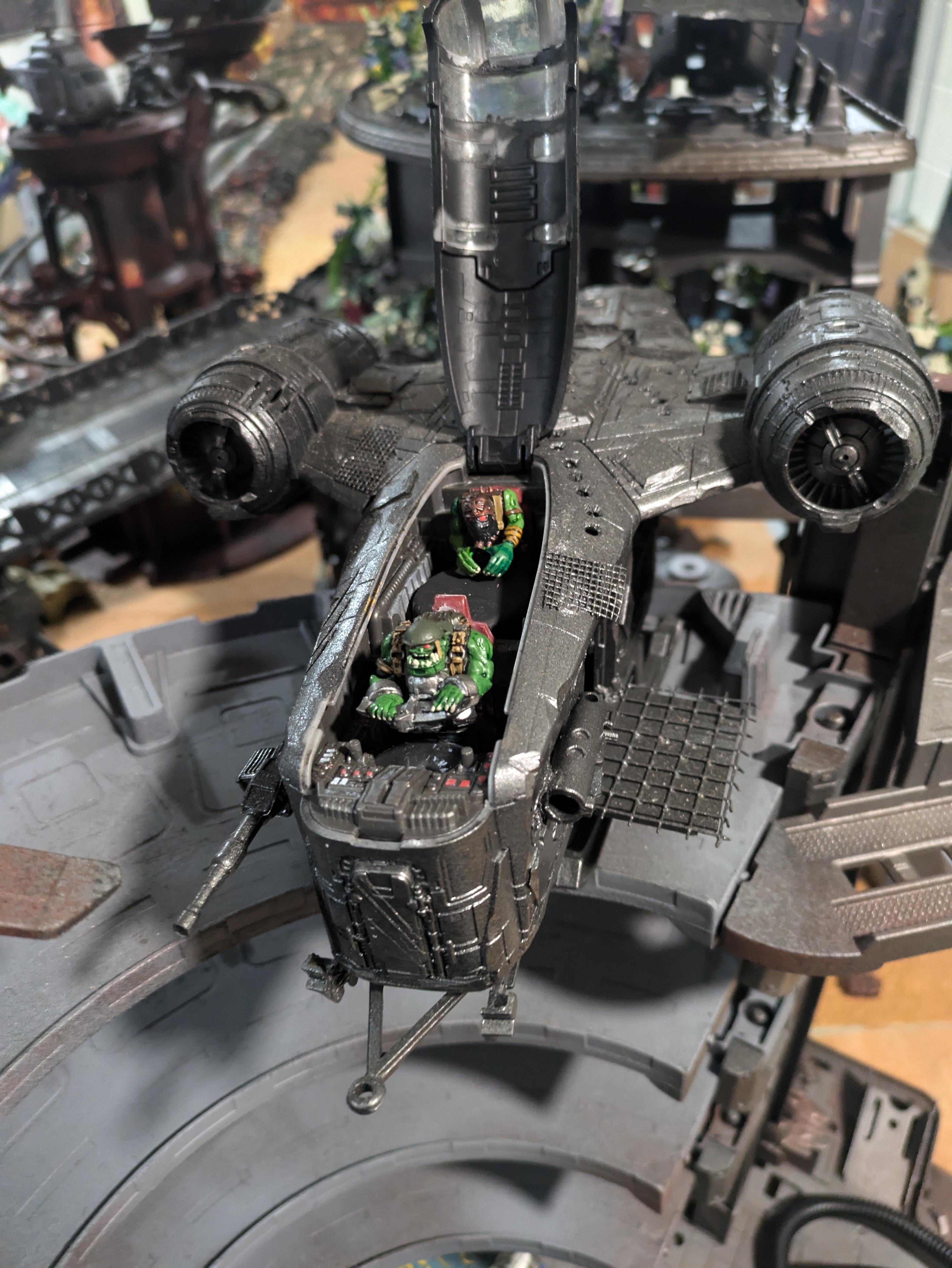 Chinork, Conversion, Converted Kopta, Helicopter, Kitbashed Warkopta, Kopta, Ork Helicopter, Ork Warkopta, War Kopta, War Kopta Conversion, Warkopta, Warkopta Conversion