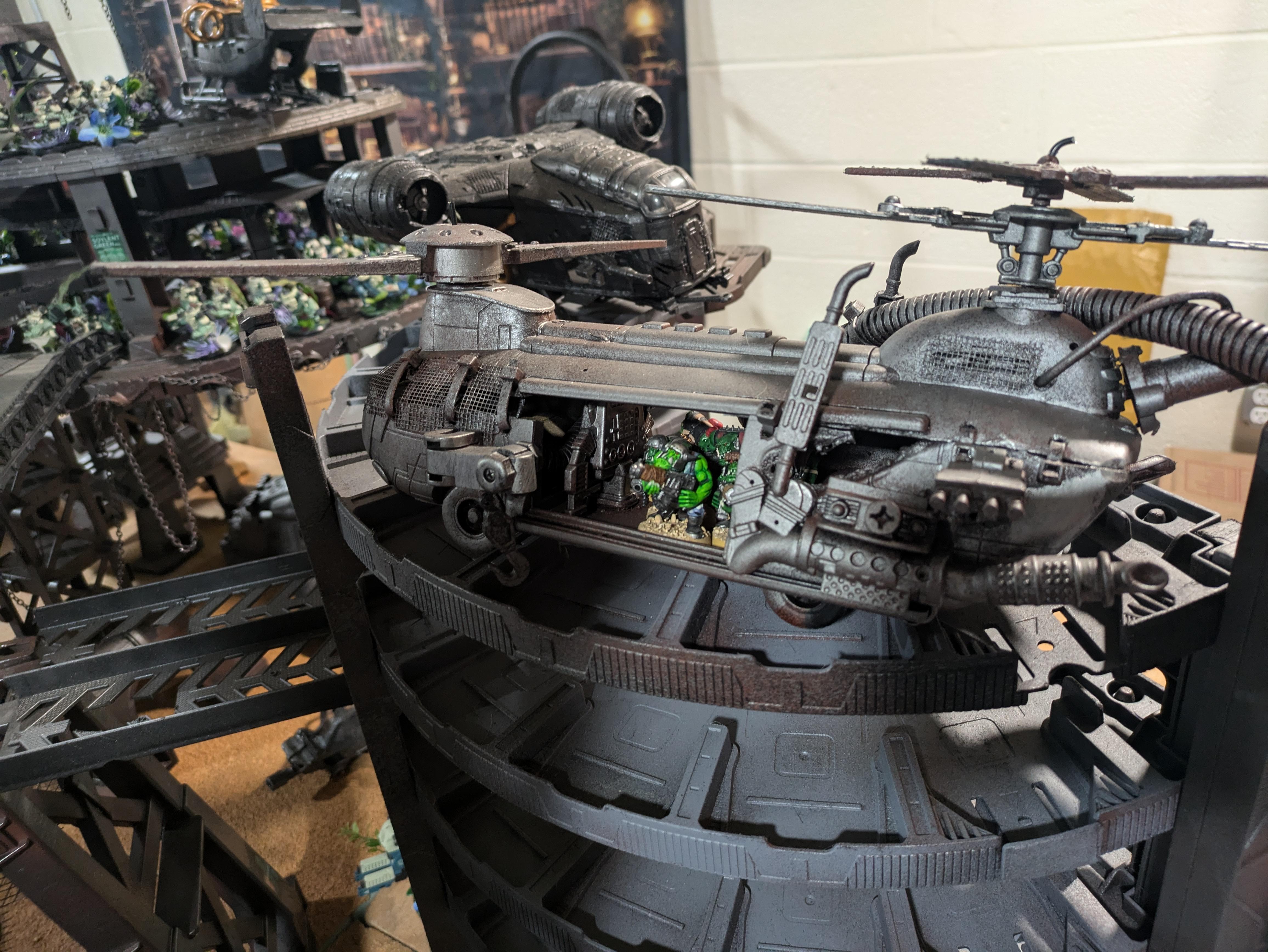 Chinork, Conversion, Converted Kopta, Helicopter, Kitbashed Warkopta, Kopta, Ork Helicopter, Ork Warkopta, War Kopta, War Kopta Conversion, Warkopta, Warkopta Conversion