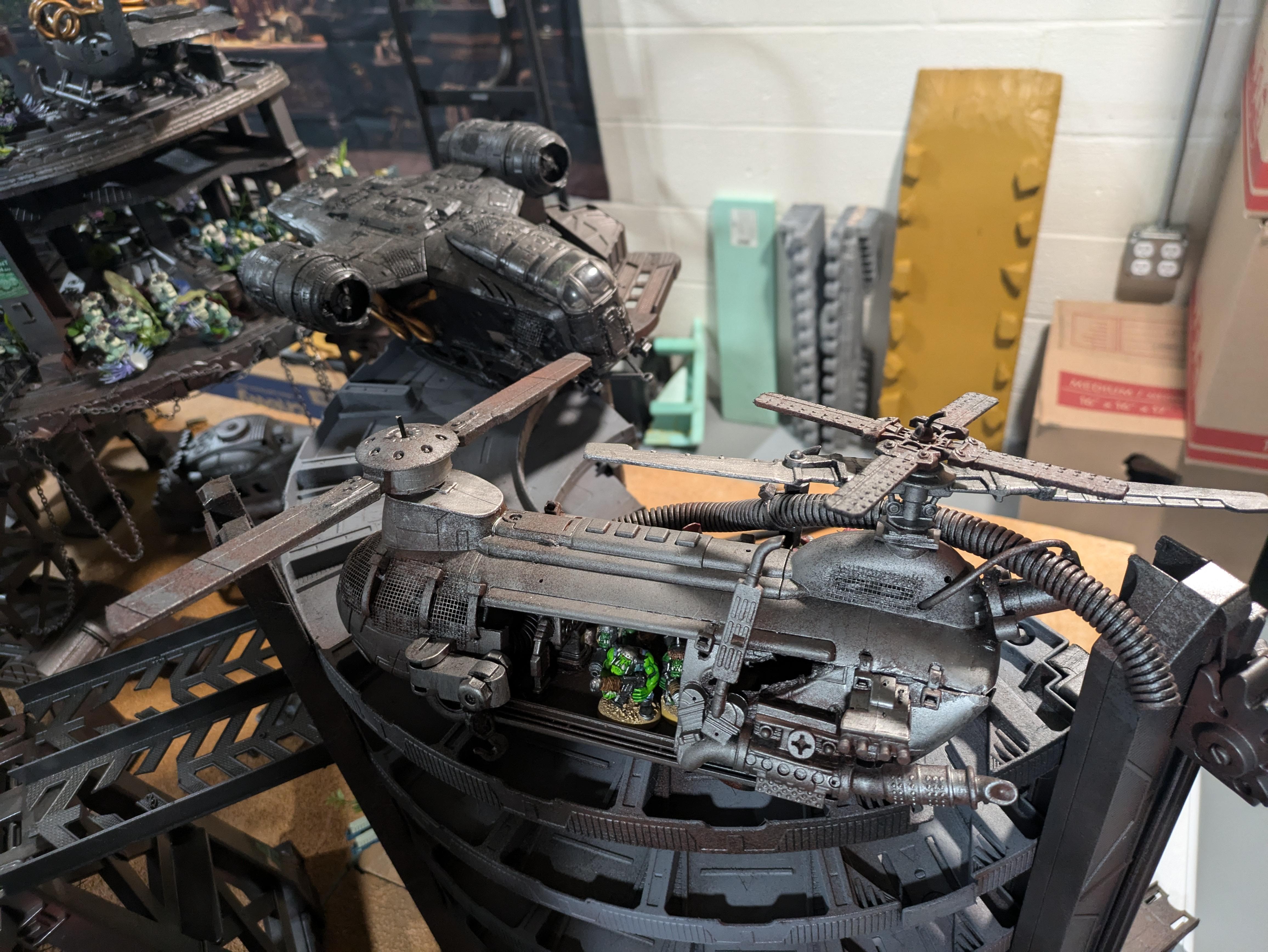 Chinork, Conversion, Converted Kopta, Helicopter, Kitbashed Warkopta, Kopta, Ork Helicopter, Ork Warkopta, War Kopta, War Kopta Conversion, Warkopta, Warkopta Conversion