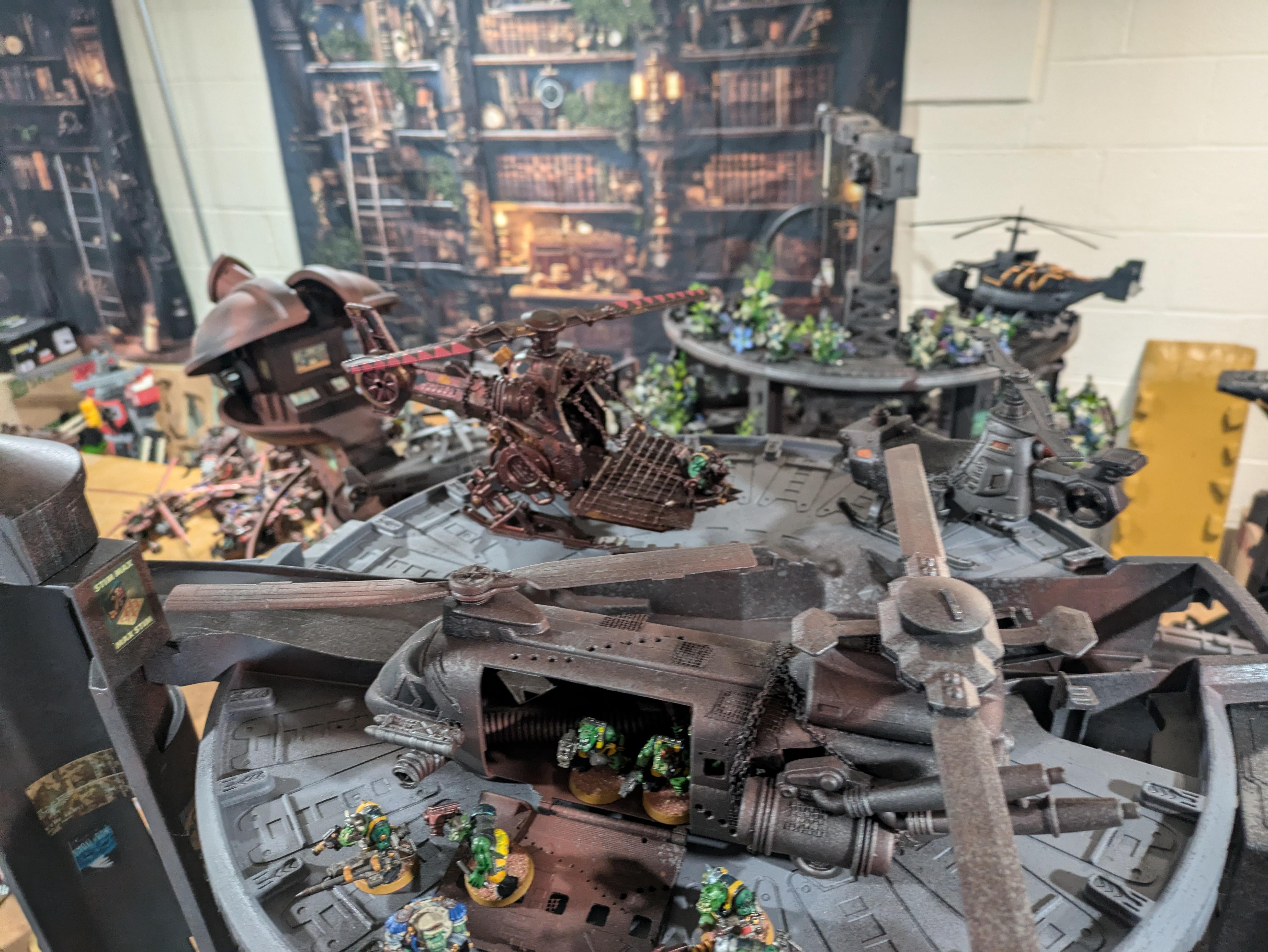 Chinork, Conversion, Converted Kopta, Helicopter, Kitbashed Warkopta, Kopta, Ork Helicopter, Ork Warkopta, War Kopta, War Kopta Conversion, Warkopta, Warkopta Conversion