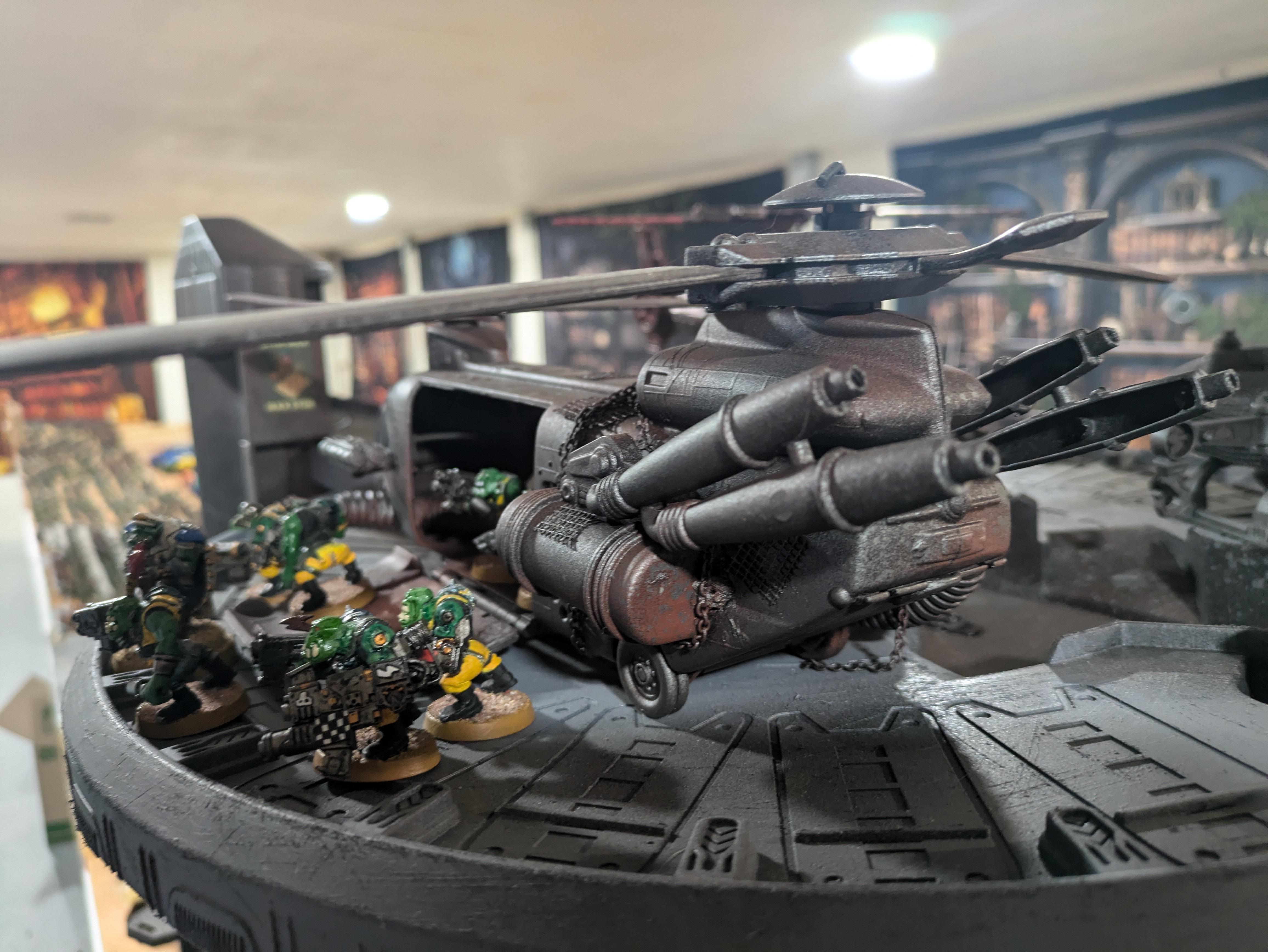 Chinork, Conversion, Converted Kopta, Helicopter, Kitbashed Warkopta, Kopta, Ork Helicopter, Ork Warkopta, War Kopta, War Kopta Conversion, Warkopta, Warkopta Conversion