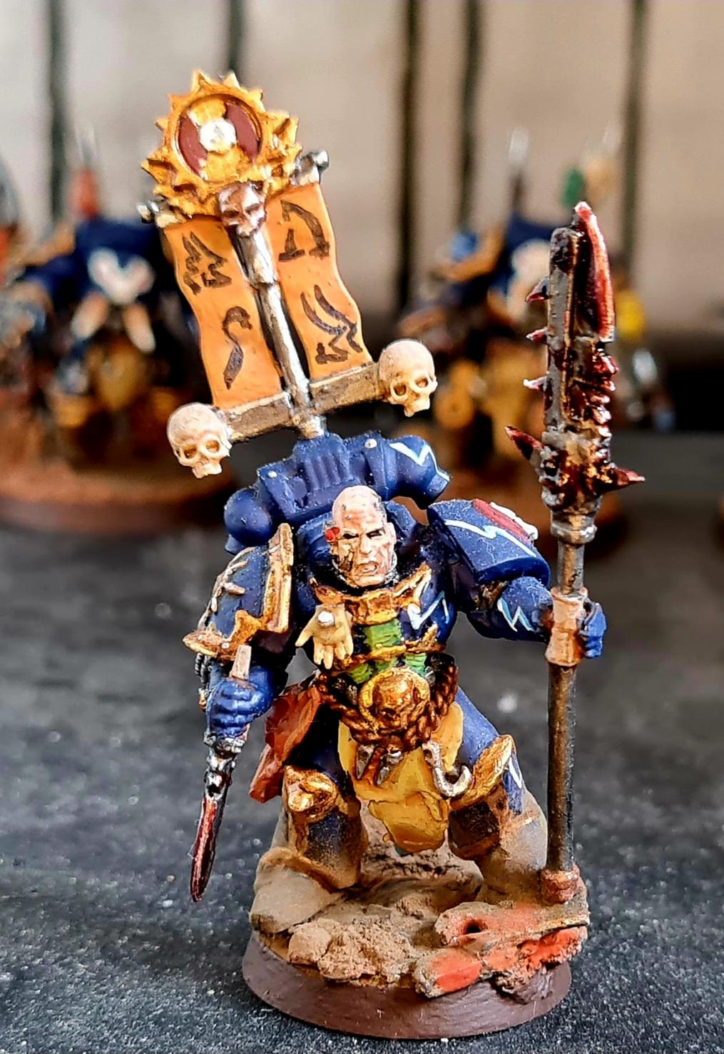 3d Print, Aspiring Champion, Ave Dominus Nox, Banner, Casting, Chain Glaive, Chaos, Chaos Undivided, Conversion, Flayed Skin, Heresy, Heretic Astartes, Infantry, Kitbash, Night Lords, Putty, Skull, Traitor Legions, Trophy, Warhammer 40,000