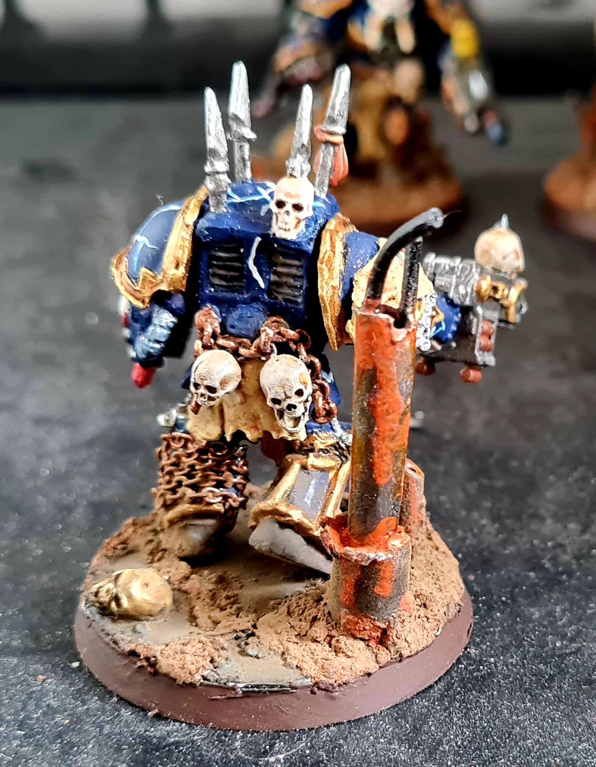 3d Print, Ave Dominus Nox, Casting, Chaos, Chaos Undivided, Conversion, Flayed Skin, Heresy, Heretic Astartes, Infantry, Kitbash, Lightning Claw, Night Lords, Putty, Skull, Storm Bolter, Terminator Armor, Traitor Legions, Trophy, Warhammer 40,000