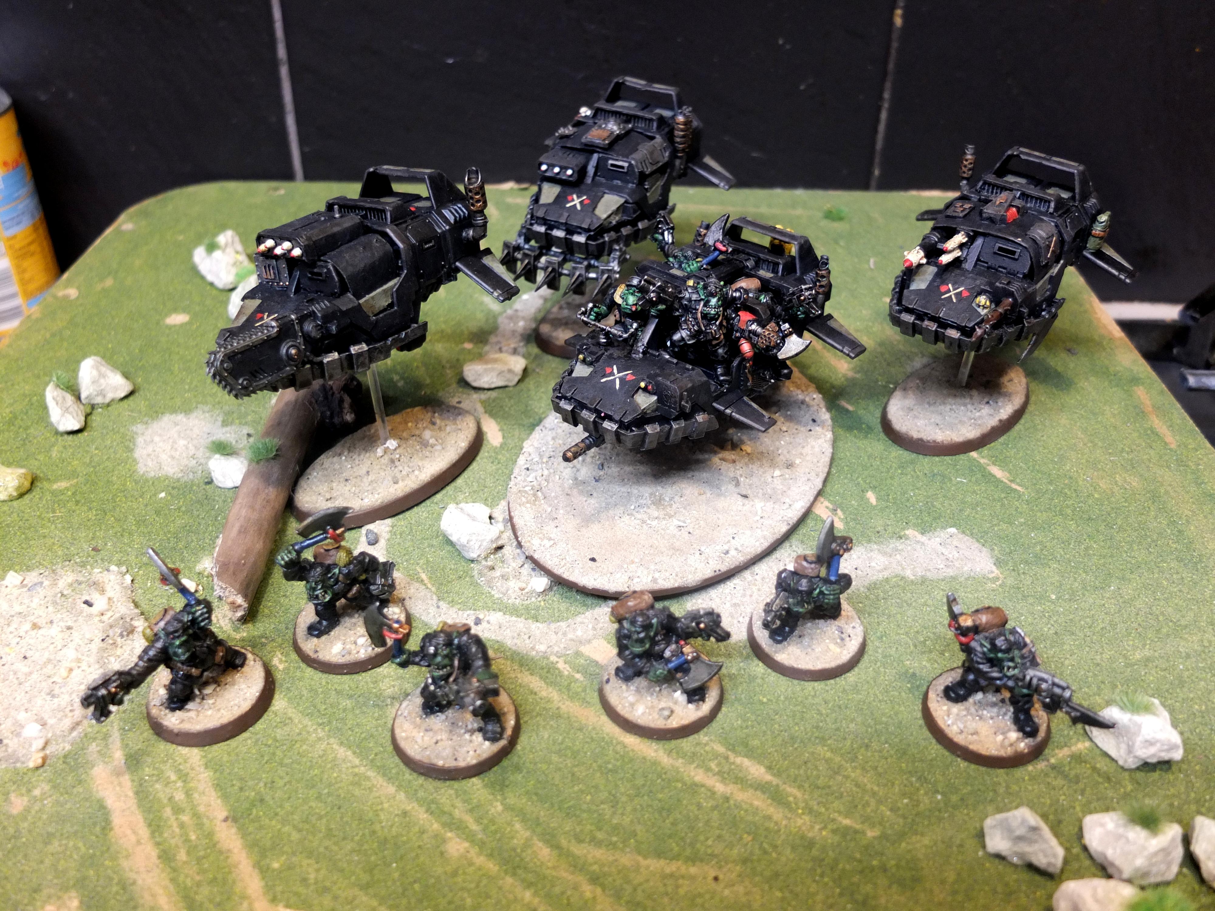 Chinork, Conversion, Counts As, Dark Angels, Deff Dread, Deffkilla Wartrike, Kommandos, Land Speeder, Looted, Marine Abuse, Orks, Ravenwing, Taktikal Brigade, Warhammer 40,000