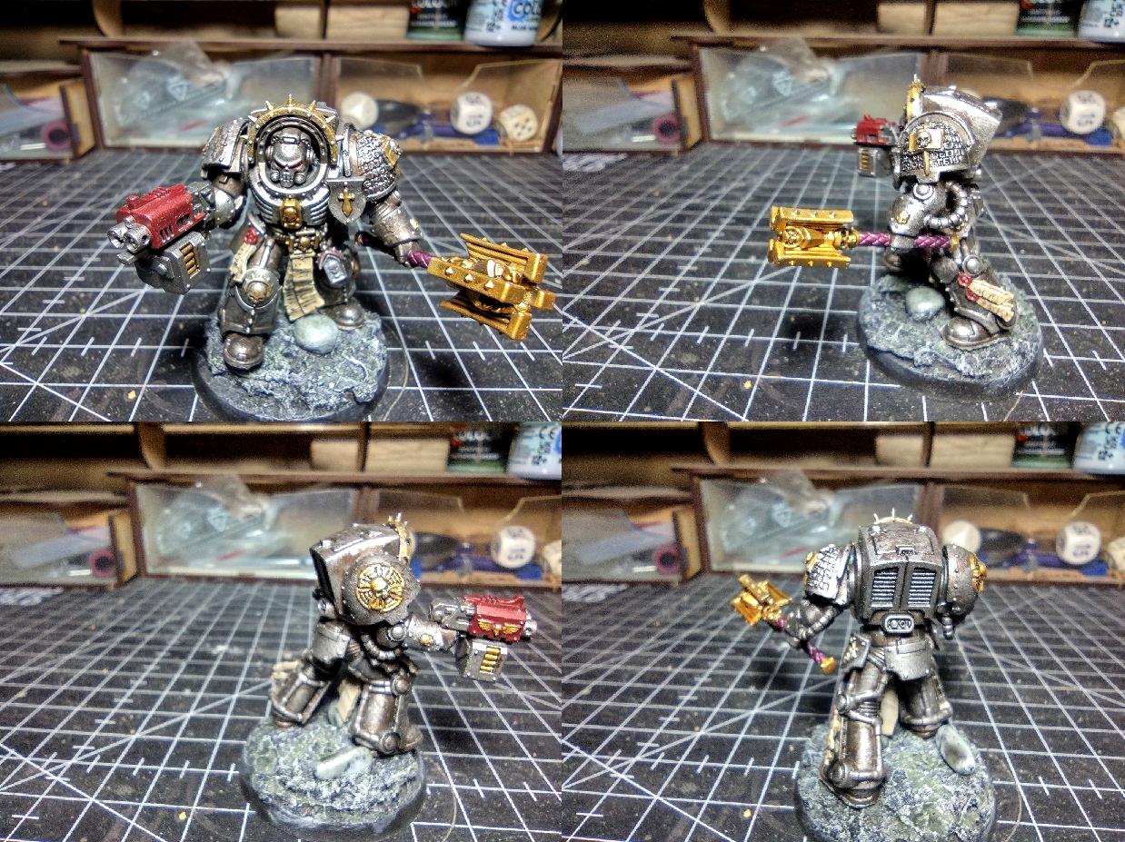 Adeptus Astartes, Chaplain, Gk, Grey Knights, Psyker, Space Marines, Terminator Armor, Work In Progress