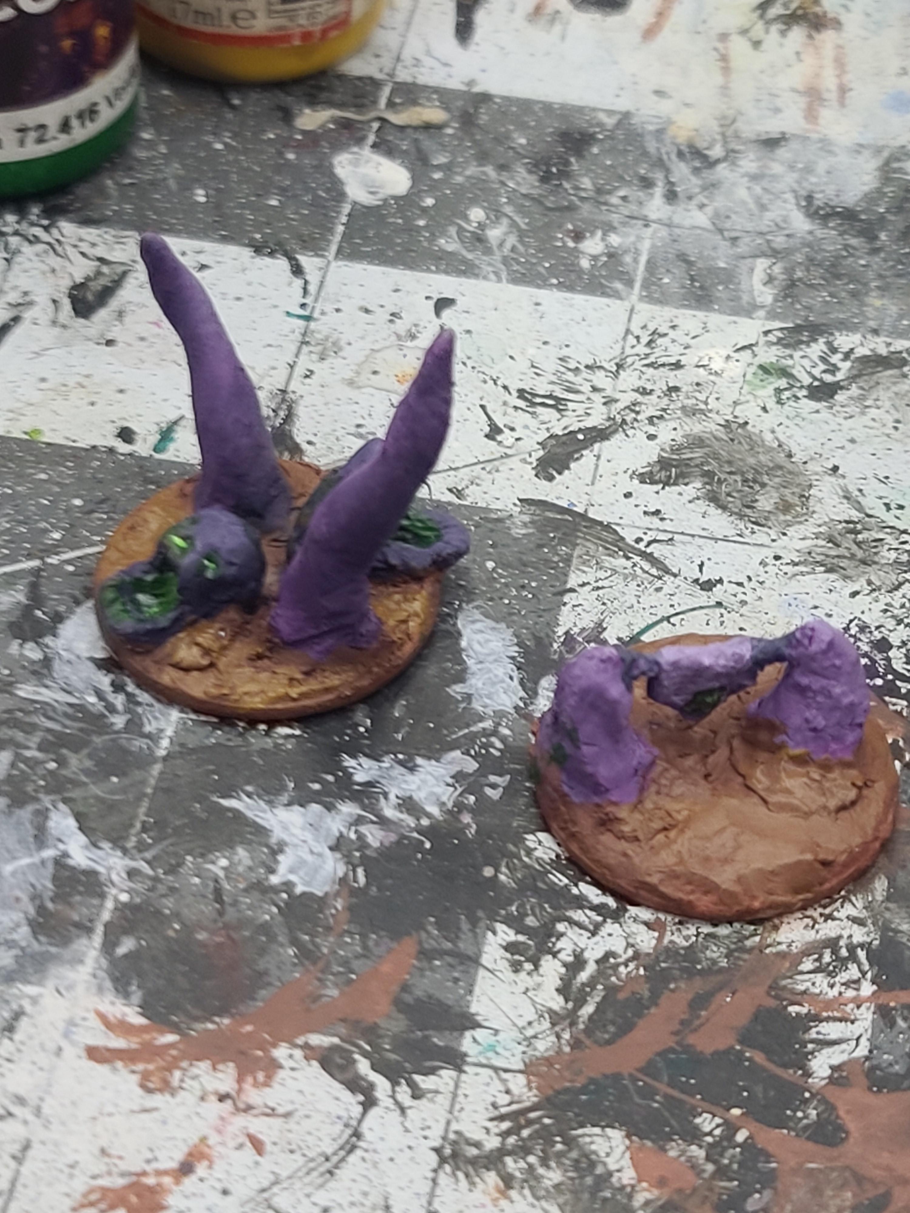 10mm, Milliput, Objectove Markers, Sculpting, Warmaster