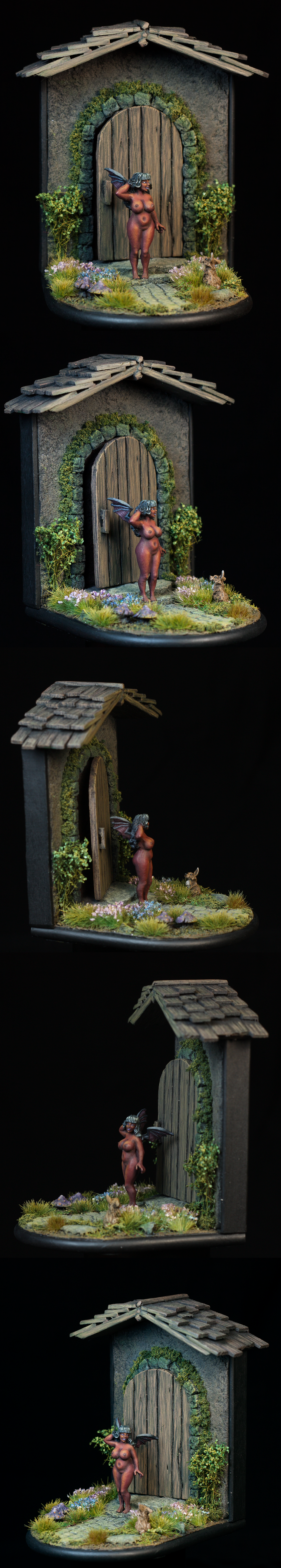 Devil, Diorama, Female, Naked, Nsfw, Nude, Reaper Miniatures, Succubus, Warhammer Fantasy
