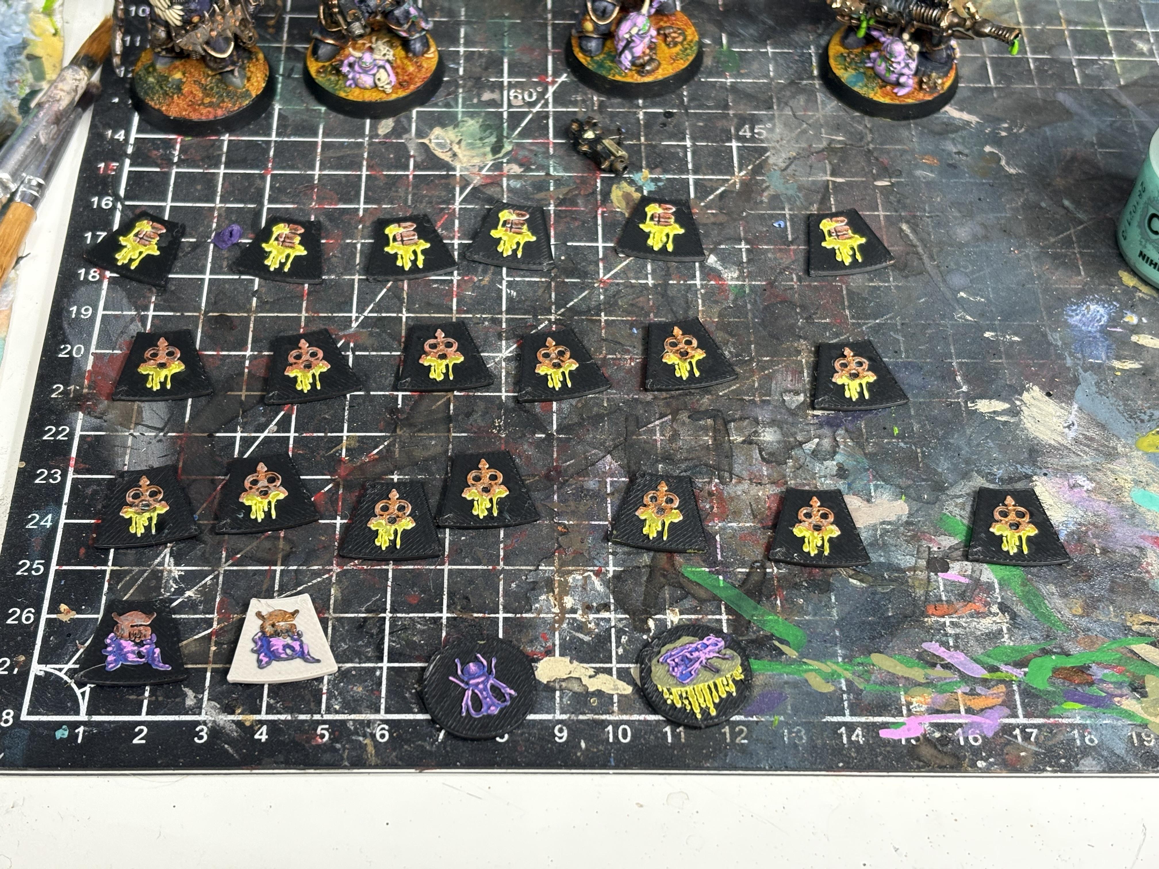 Chaos Space Marines, Death Guard, Kill Team, Plague Marines, Series 3, Space Marine Heroes, Space Marines, Warhammer 40,000, Work In Progress