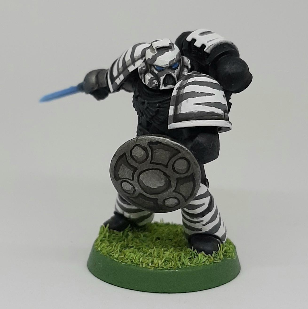 Adeptus, Astartes, Camouflage, Conversion, Dandpatta, Fighting, India, Jungle, Pata, Patta, Pattern, Shield, Space, Space Marines, Stripes, Tiger, Tigers, Trees, Veda, Veteran, White