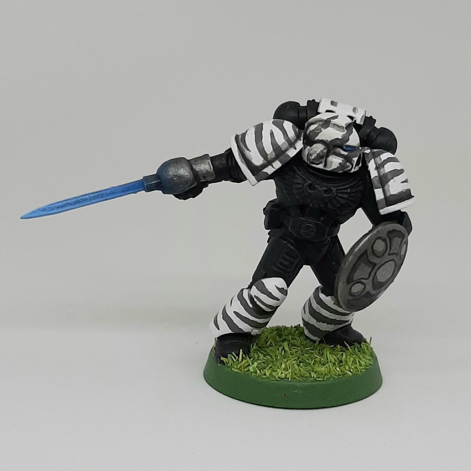 Adeptus, Astartes, Camouflage, Conversion, Dandpatta, Fighting, India, Jungle, Pata, Patta, Pattern, Shield, Space, Space Marines, Stripes, Tiger, Tigers, Trees, Veda, Veteran, White
