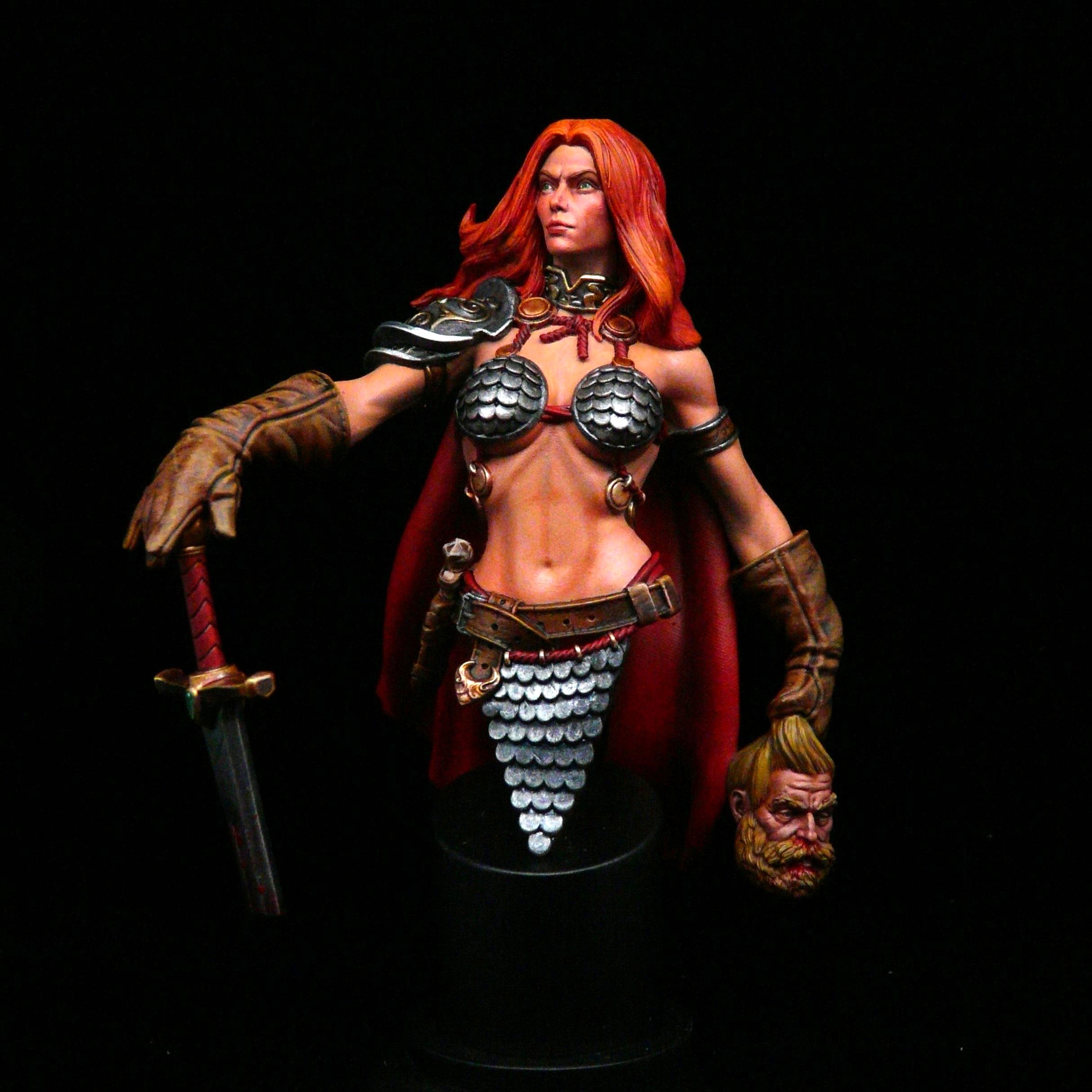 Bust, Heroic Fantasy, Red Sonja, Sword And Sorcery