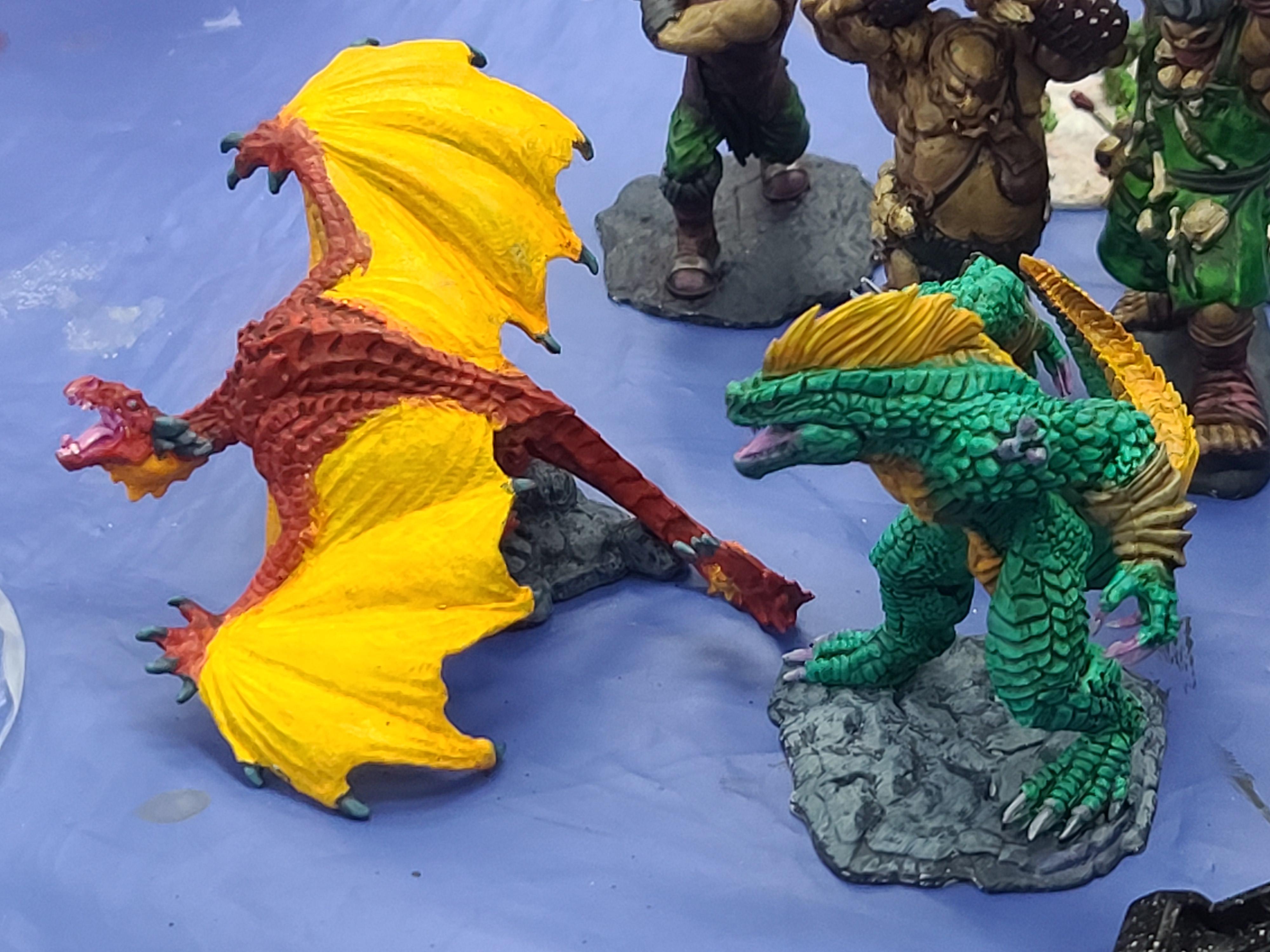 Deep Cuts, Dungeons And Dragons, Lizardman Render, Lizardmen, Nolozurs, Reaper Miniatures, Wyvern