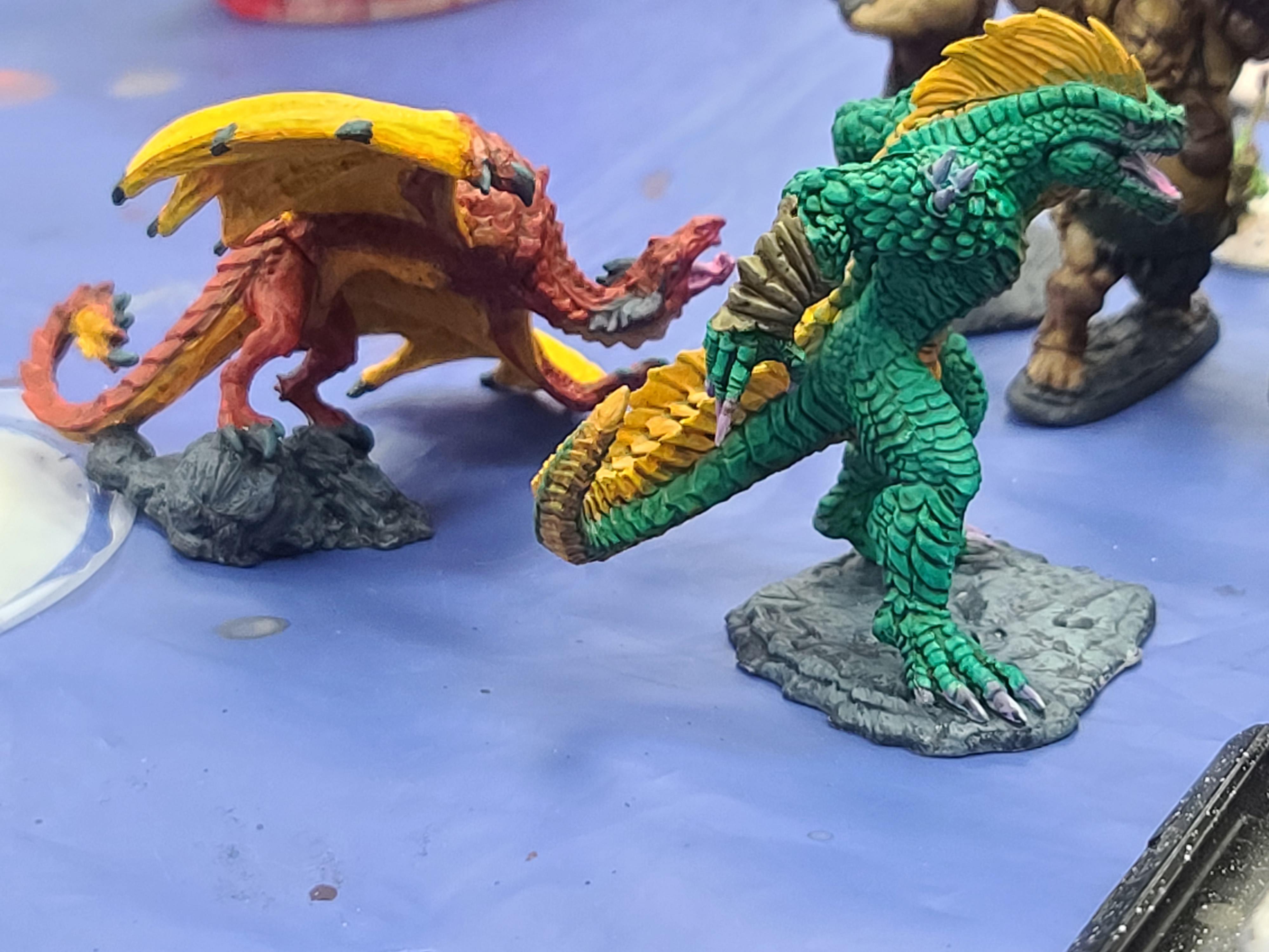Deep Cuts, Dungeons And Dragons, Lizardman Render, Lizardmen, Nolozurs, Reaper Miniatures, Wyvern