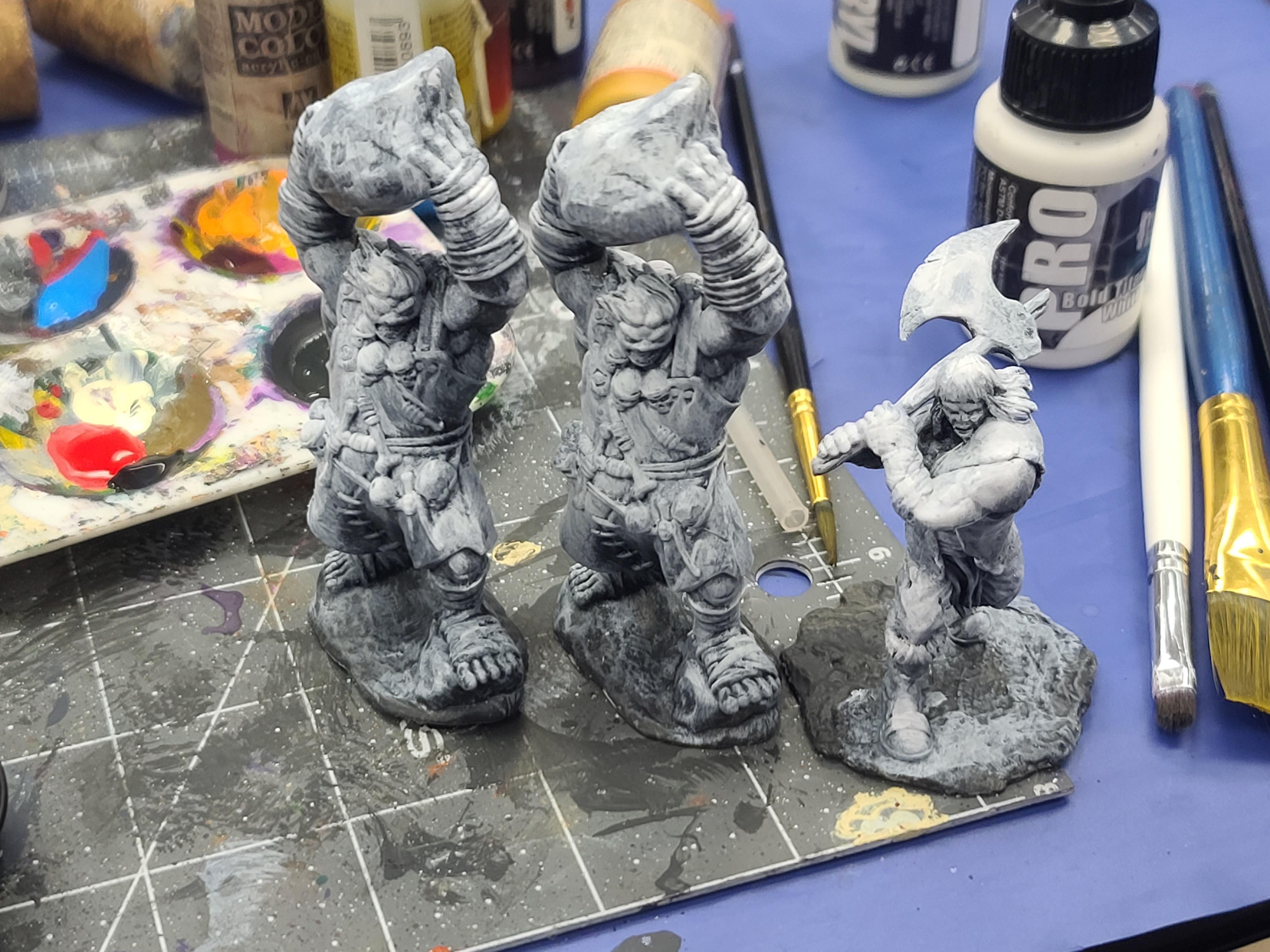 Deep Cuts Miniatures, Dungeons And Dragons, Monster, Ogres, Pathfinders