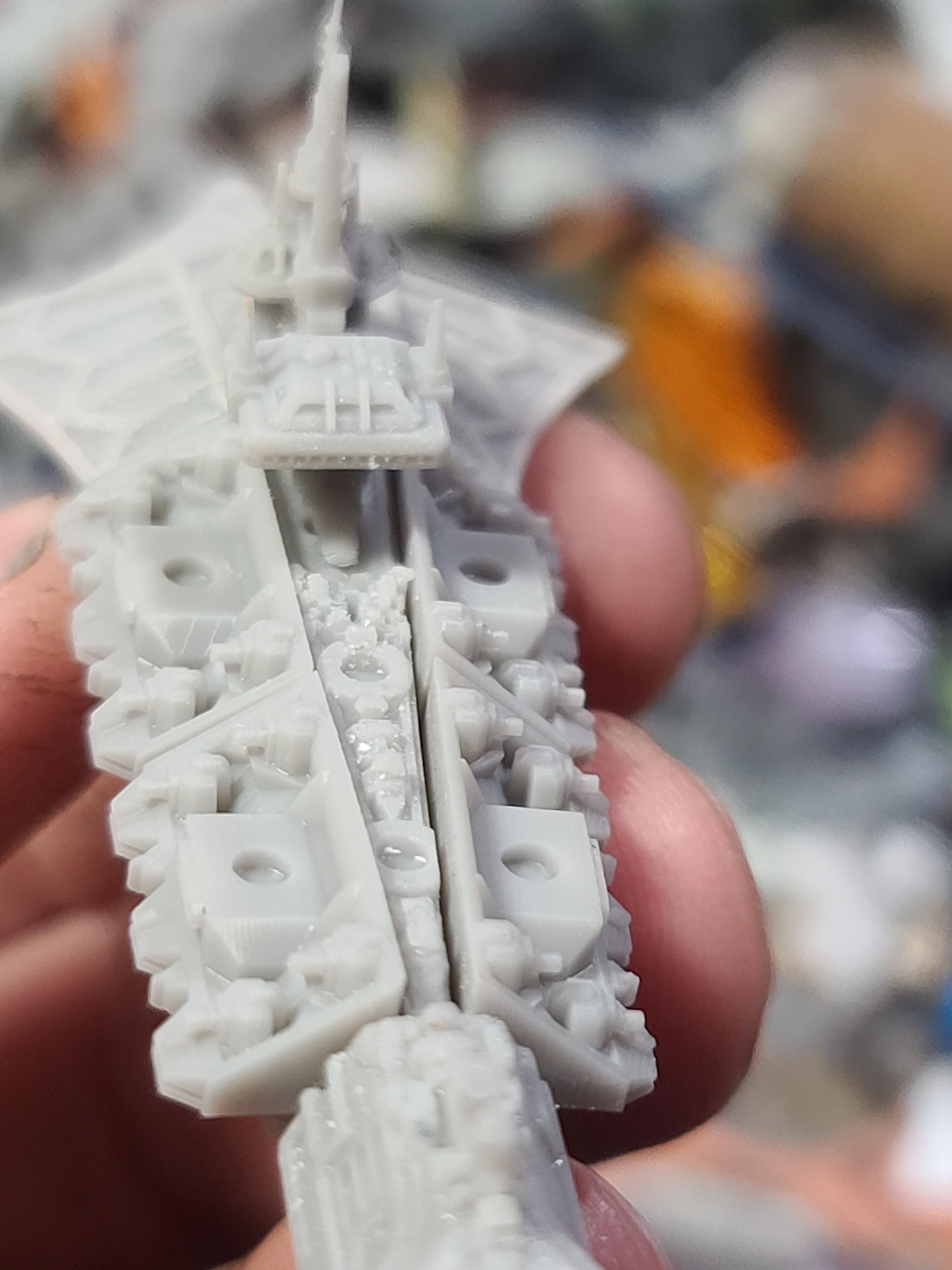 3d Print, Battlefleet Gothic, Chaos, Cruiser, Godforge, Slaughter Class, Soul Forge