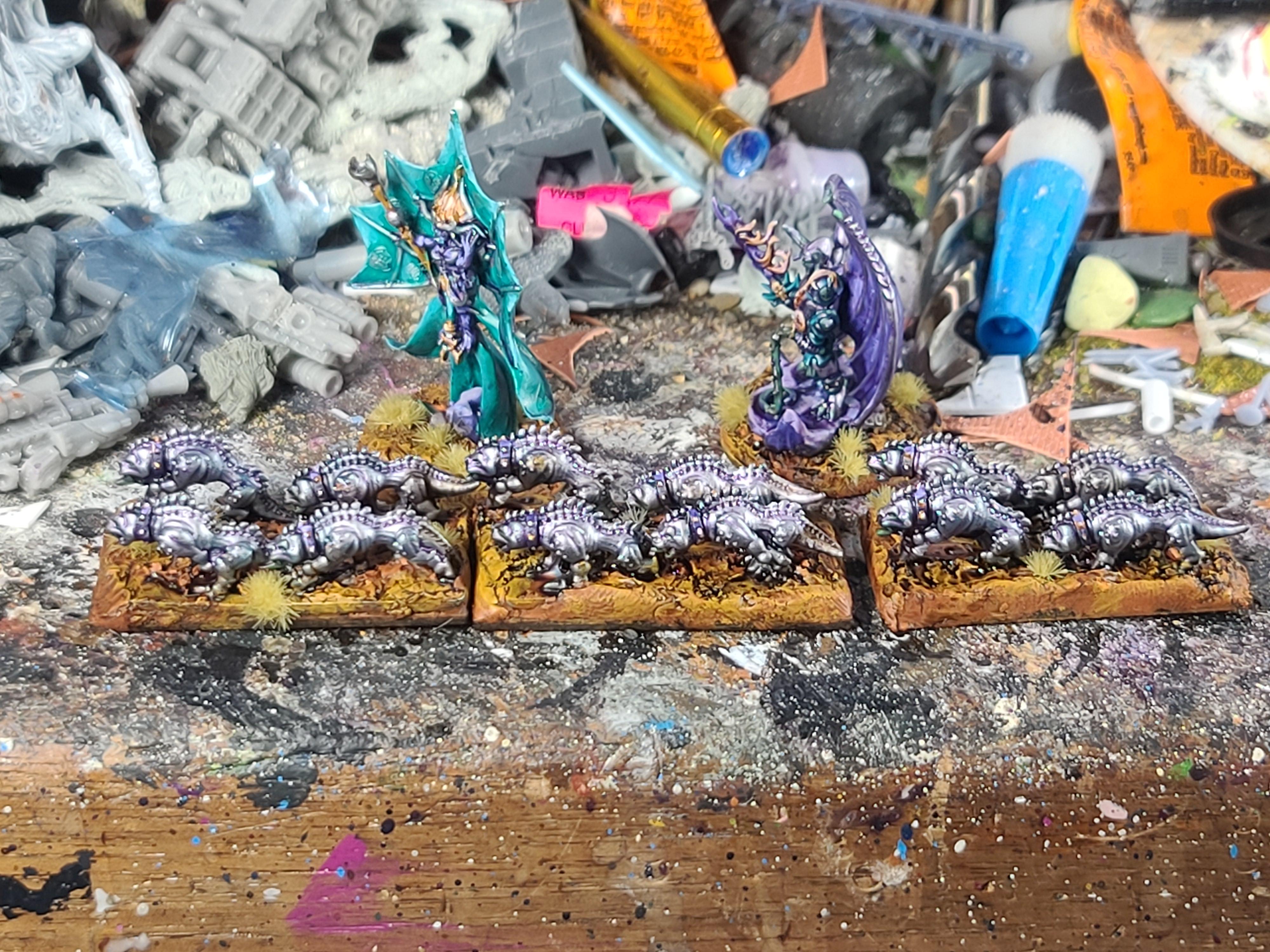 10mm, 3d Print, Daemons, Demonic Hounds, Heros, Marvelous Minipaints, Metal, Metallic Paint Job, Mgs Miniatures, Onslaught Miniatures, Warmaster