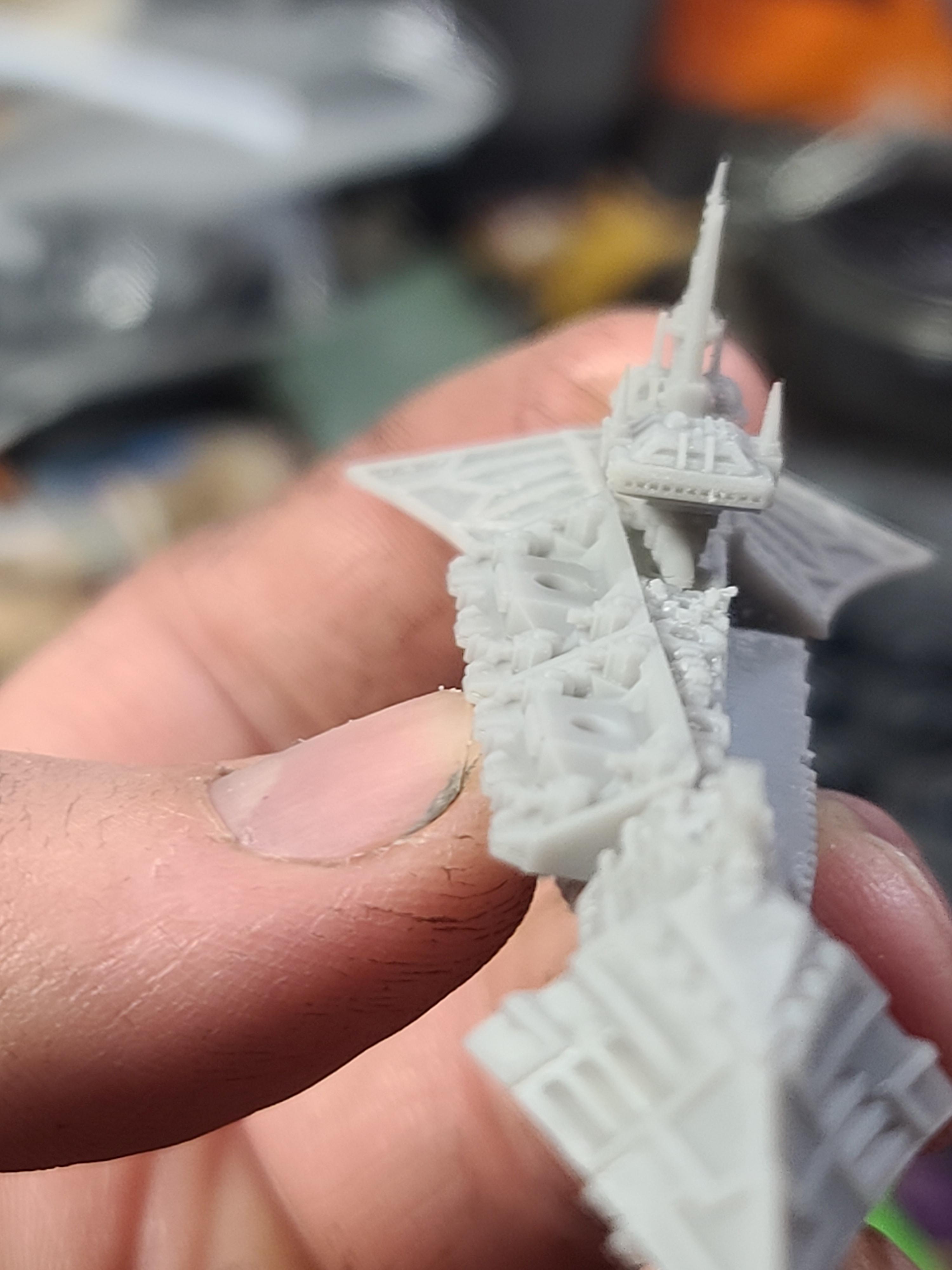 3d Print, Battlefleet Gothic, Chaos, Cruiser, Godforge, Slaughter Class, Soul Forge