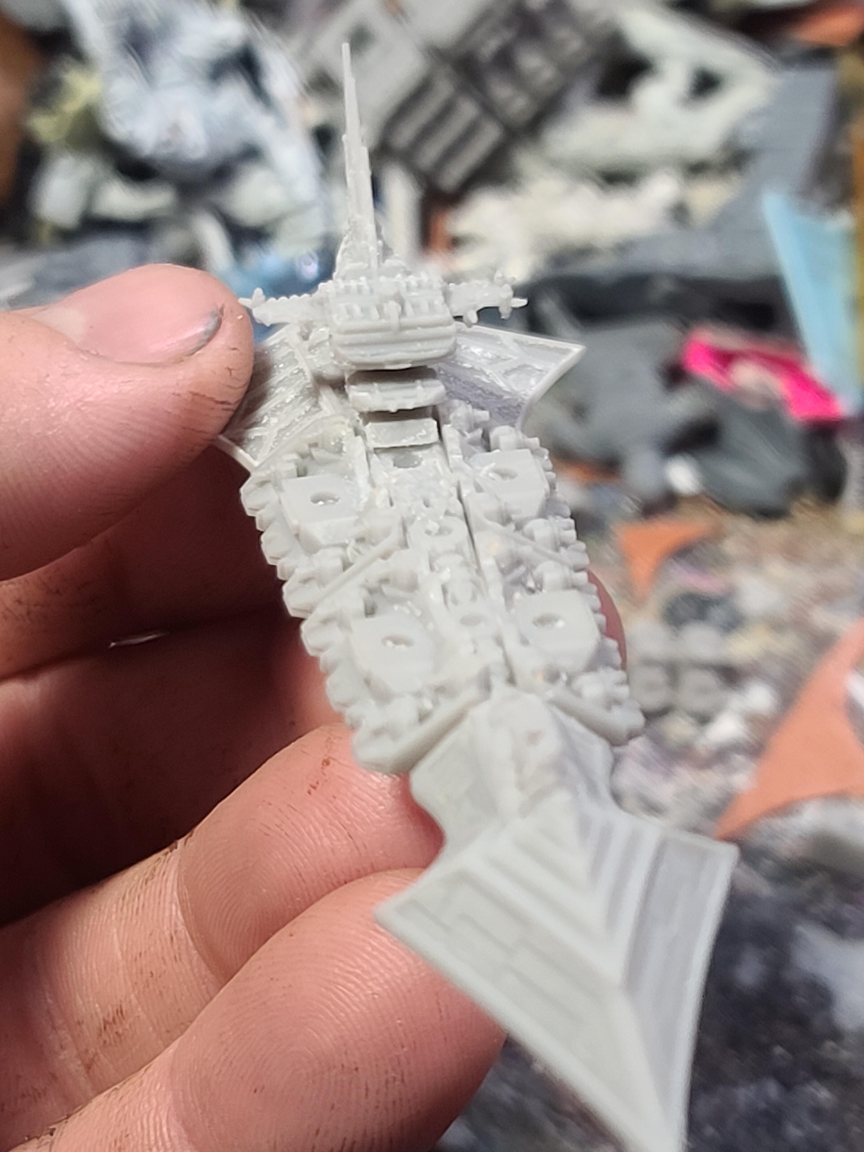3d Print, Battlefleet Gothic, Chaos, Cruiser, Godforge Miniatures, Slaughter, Soul Forged Studios, Space Ship