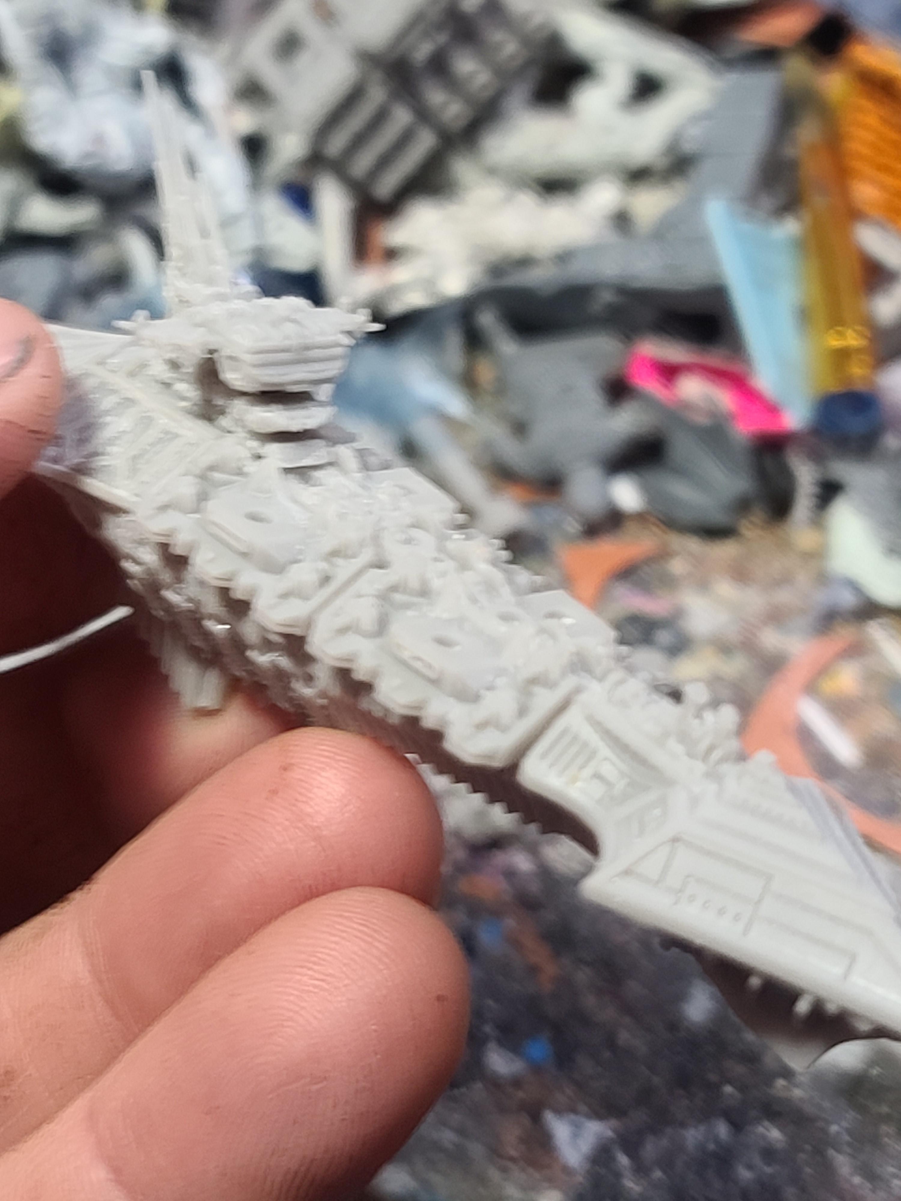 3d Print, Battlefleet Gothic, Chaos, Cruiser, Godforge Miniatures, Slaughter, Soul Forged Studios, Space Ship