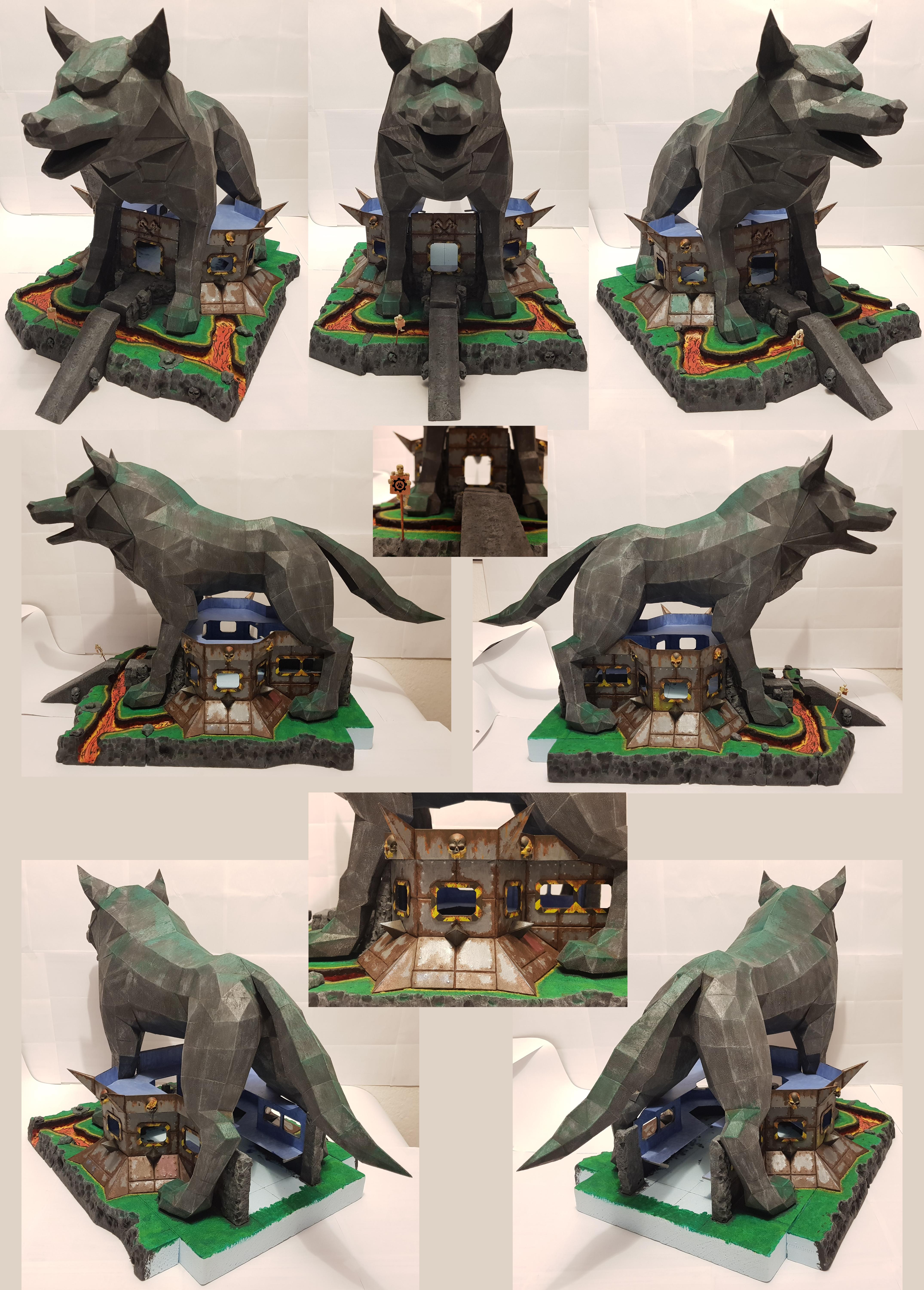 Bastion, Buildings, Chaos, Sculptur, Space Marines, Wolf, Work In Progress