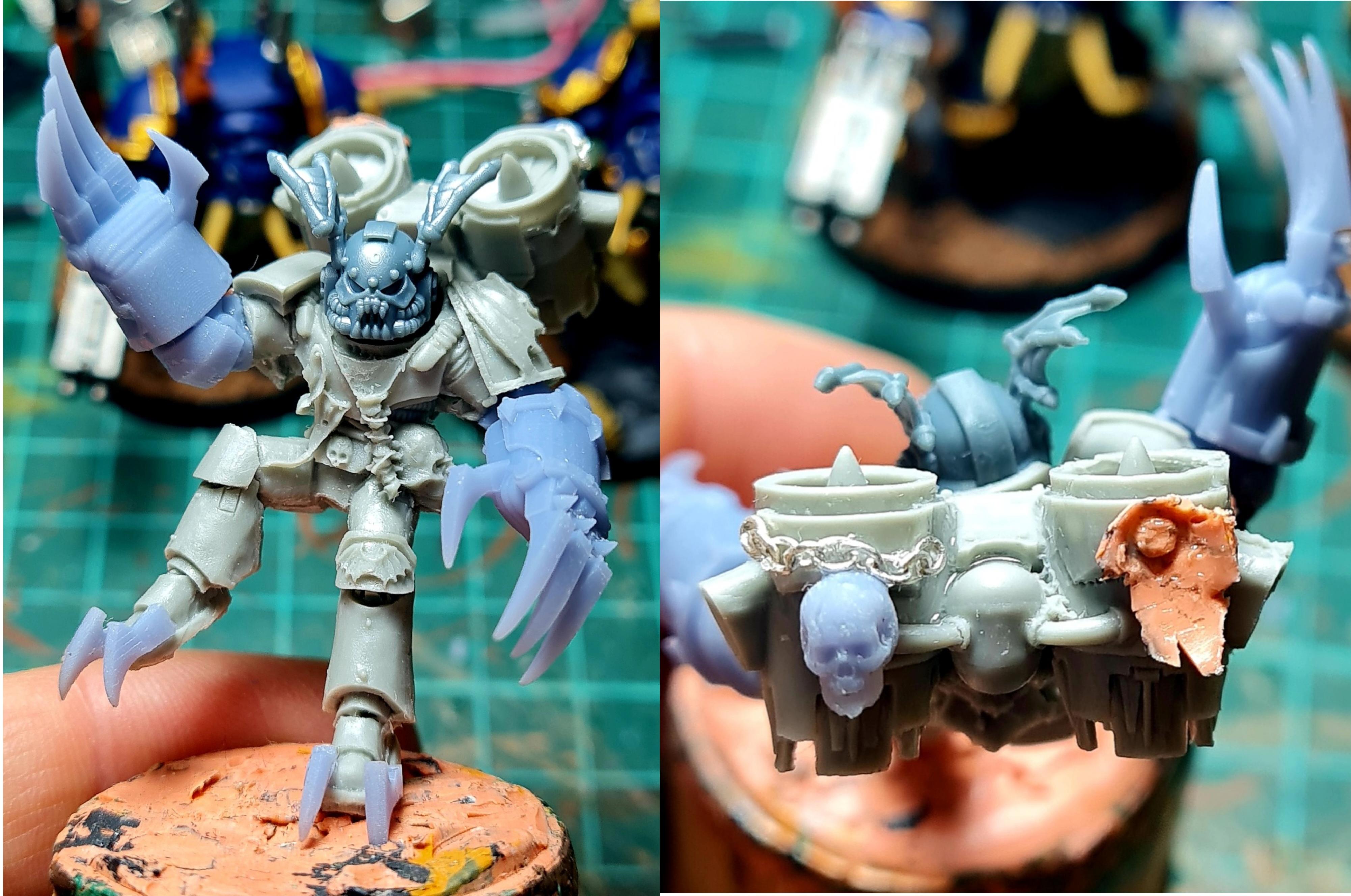3d Print, Ave Dominus Nox, Casting, Chaos, Chaos Space Marines, Conversion, Fast Attack, Heresy, Heretic Astartes, Infantry, Kitbash, Lightning Claws, Night Lords, Raptors, Rebuild, Traitor Legions, Trophy, Warhammer 40,000, Work In Progress