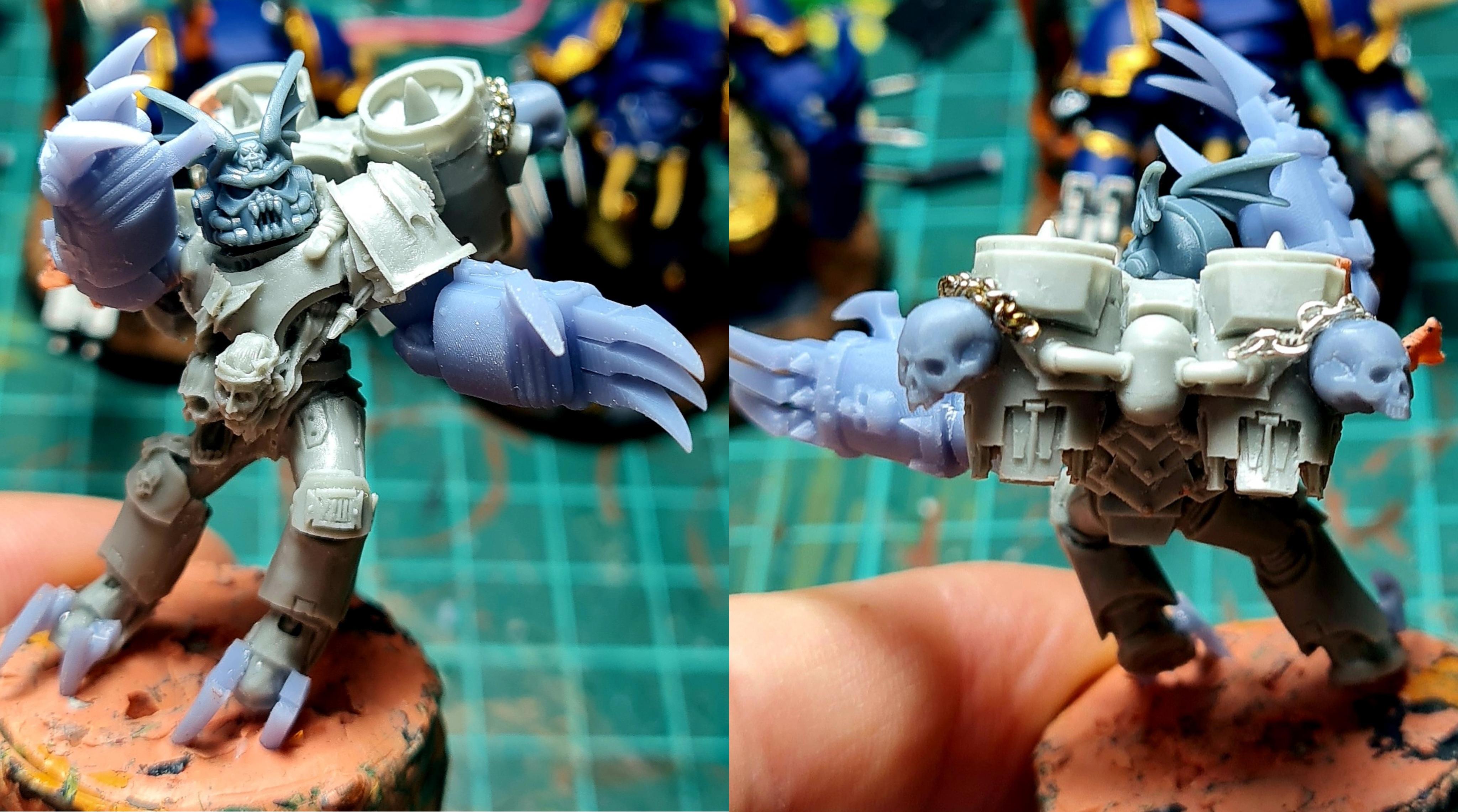 3d Print, Ave Dominus Nox, Casting, Chaos, Chaos Space Marines, Conversion, Fast Attack, Heresy, Heretic Astartes, Infantry, Kitbash, Lightning Claws, Night Lords, Raptors, Rebuild, Traitor Legions, Trophy, Warhammer 40,000, Work In Progress