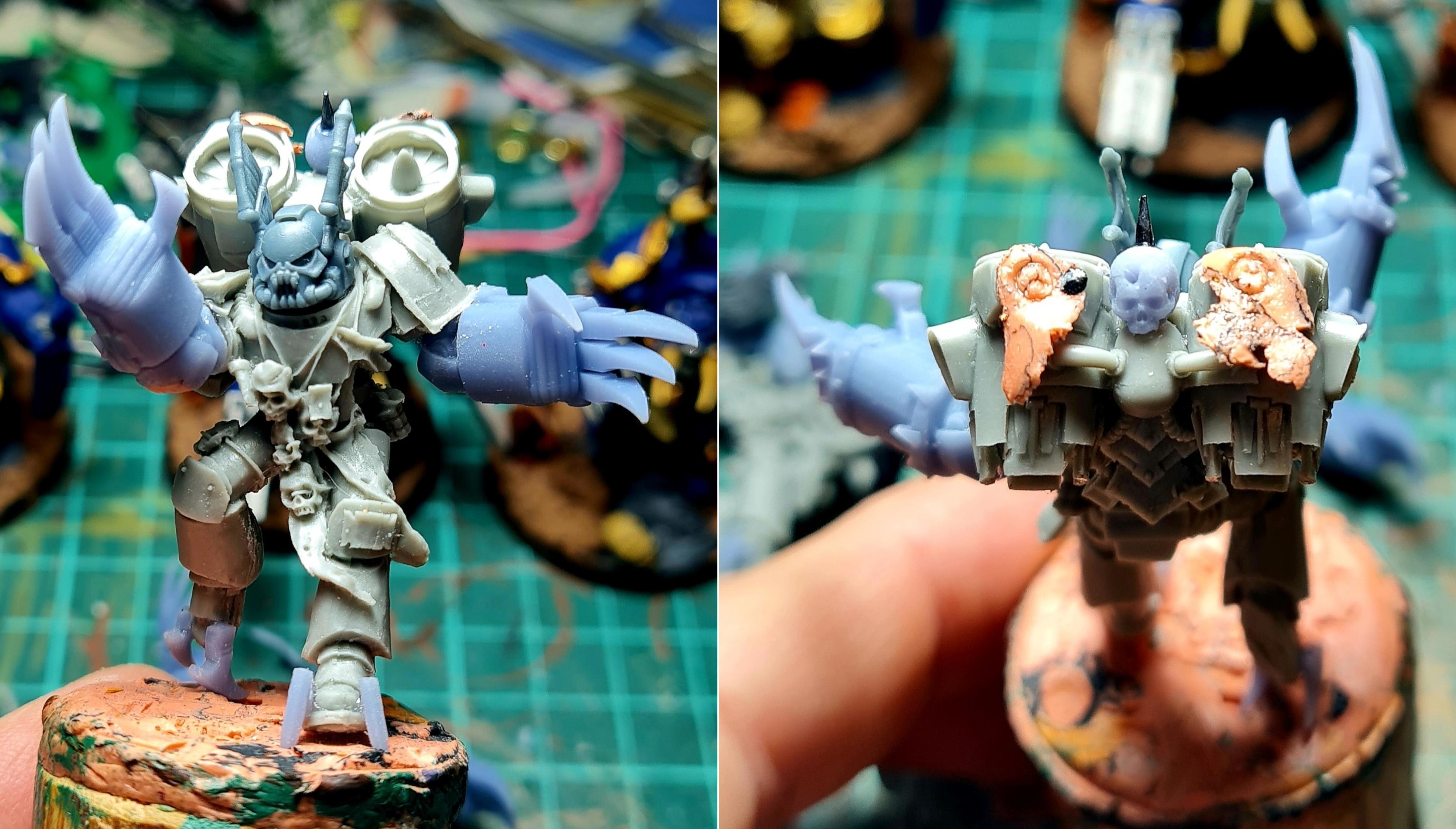 3d Print, Ave Dominus Nox, Casting, Chaos, Chaos Space Marines, Conversion, Fast Attack, Heresy, Heretic Astartes, Infantry, Kitbash, Lightning Claws, Night Lords, Raptors, Rebuild, Traitor Legions, Trophy, Warhammer 40,000, Work In Progress