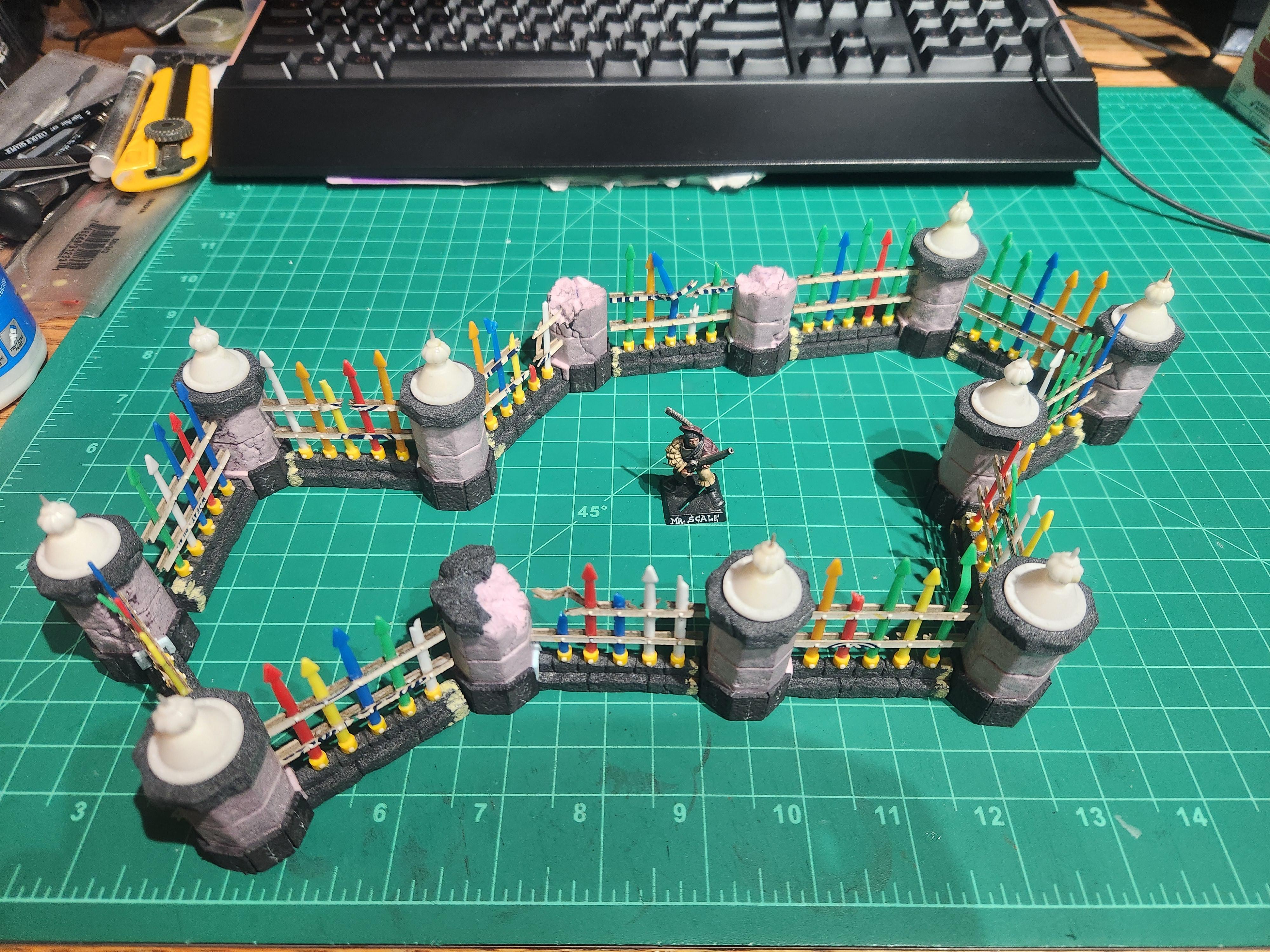 Empire, Fence, Magnet, Modula, Mordheim, Scratch Build, Terrain, Warhammer Fantasy
