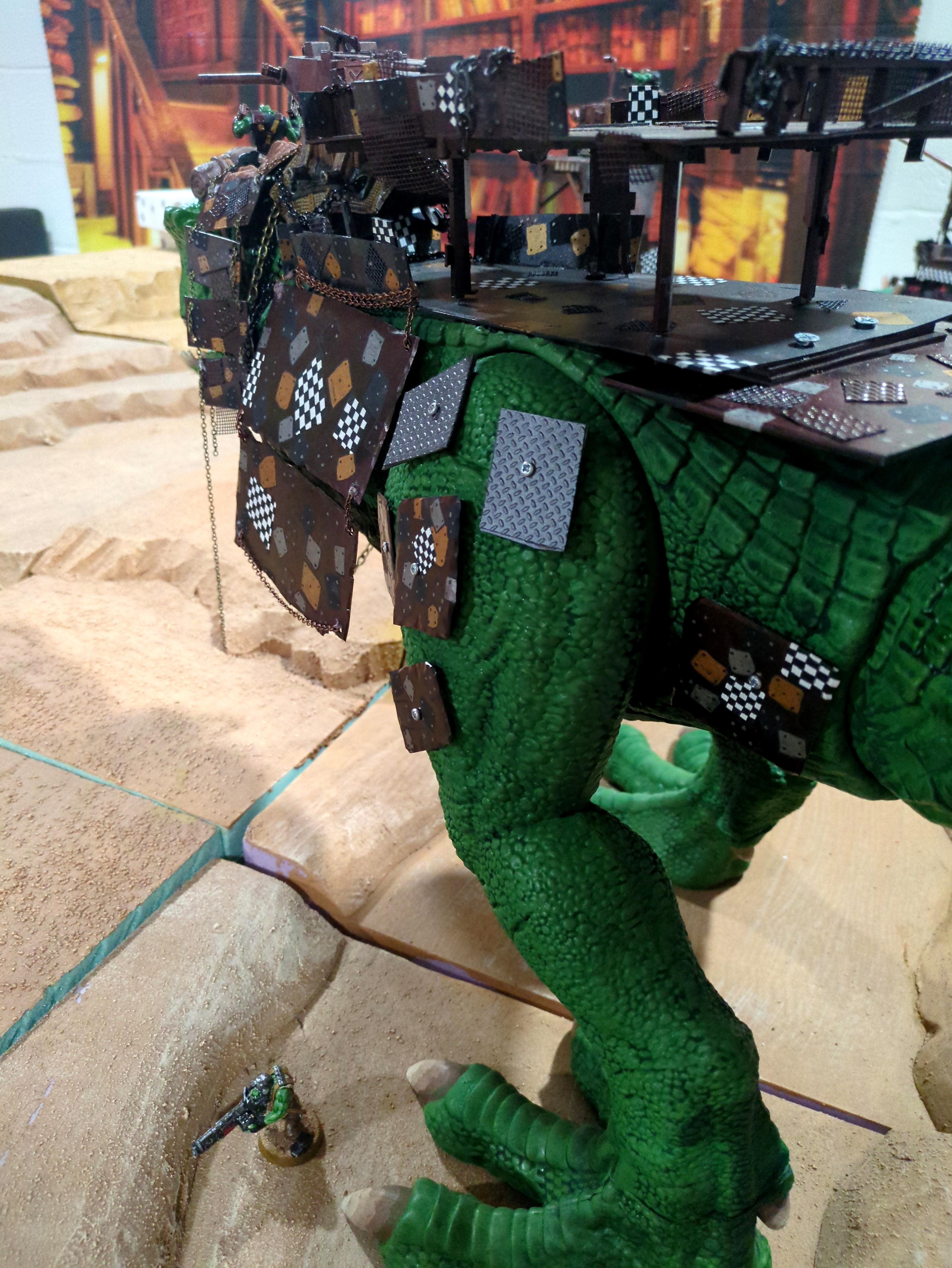 Feral Orks, Orkeosaurus, Squiggoth