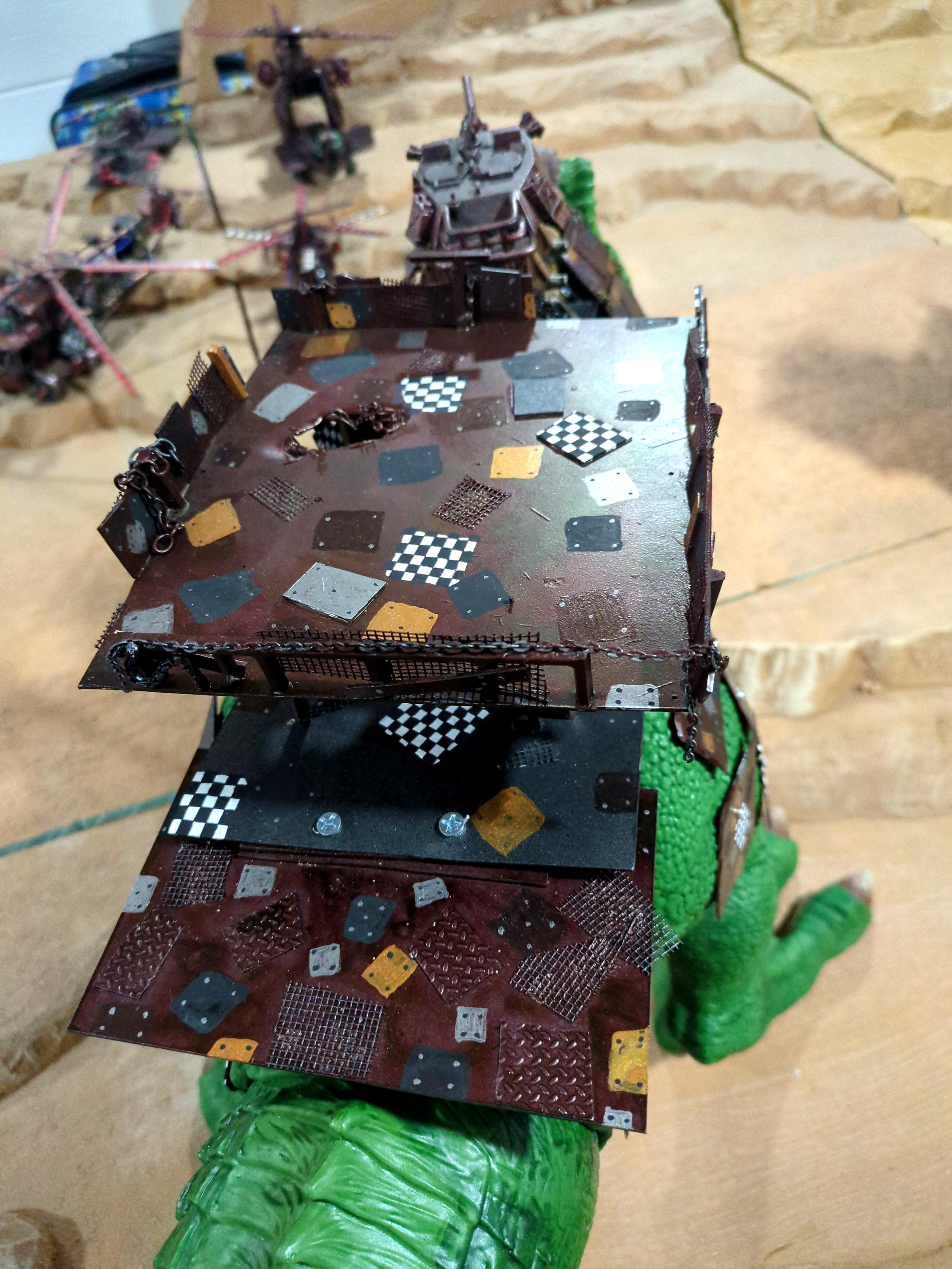 Feral Orks, Orkeosaurus, Squiggoth