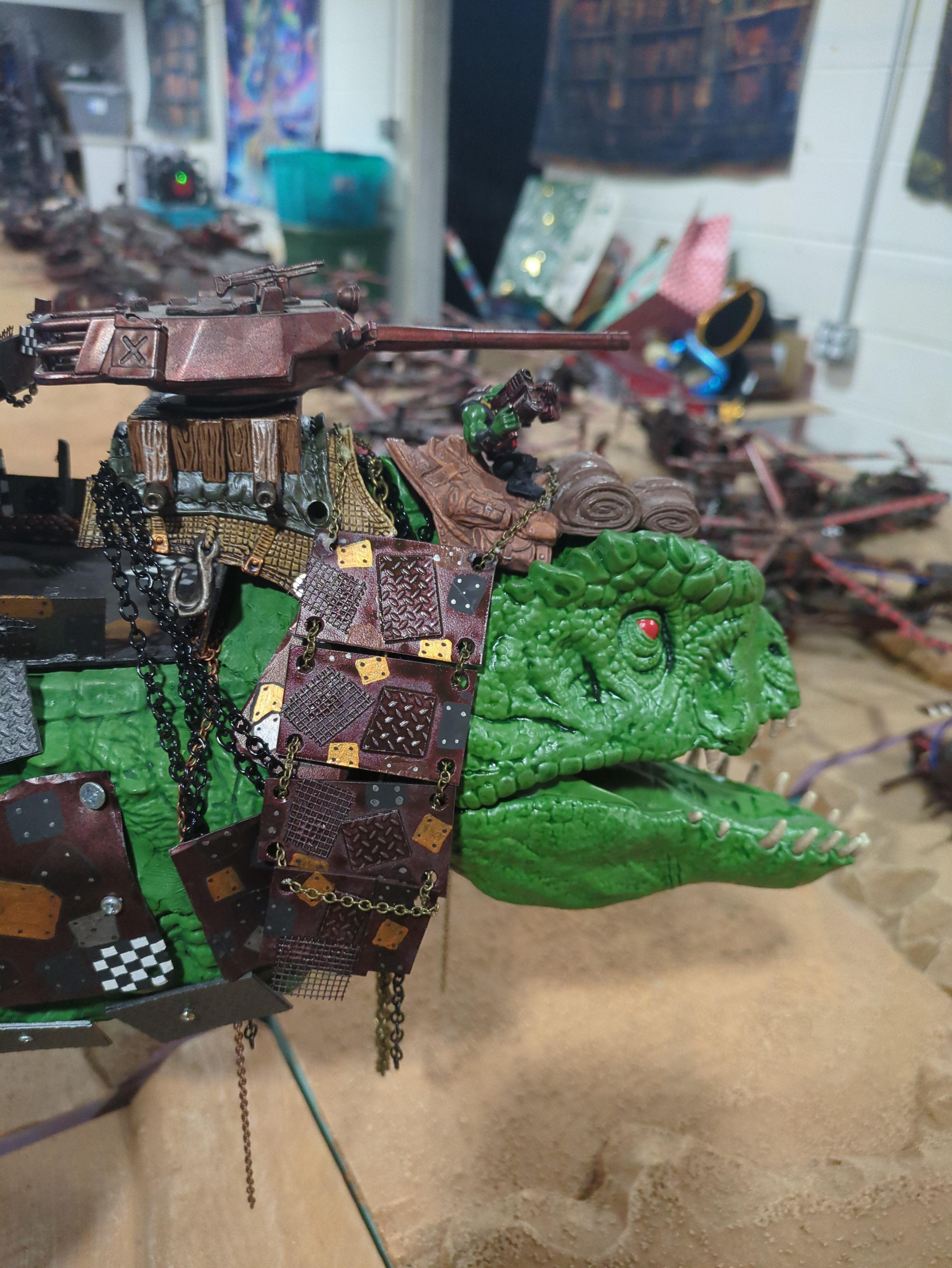 Feral Orks, Orkeosaurus, Squiggoth