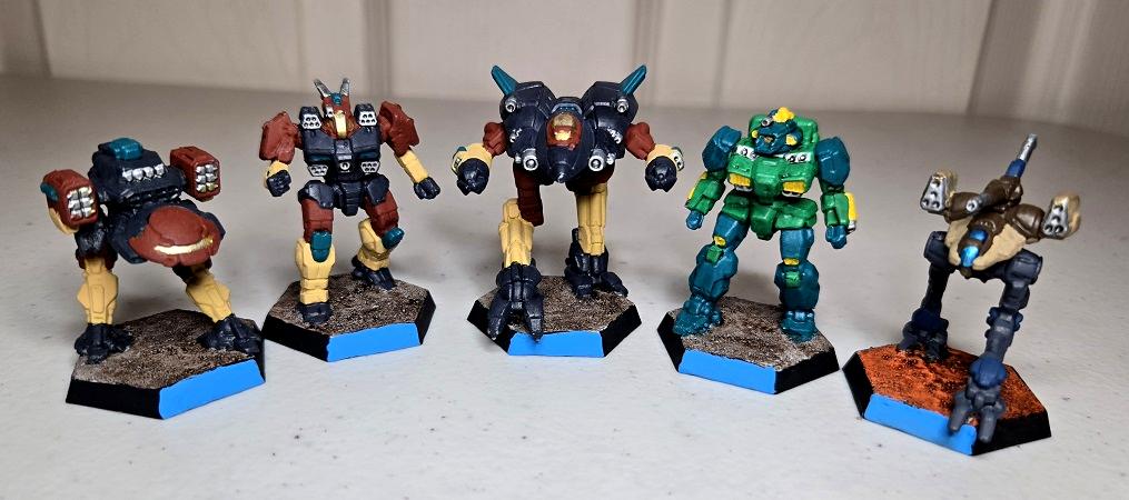 Batletech, Black Python, Griffin Iic, Jenner Iic, Locust Iic, Shadow Hawk Iic