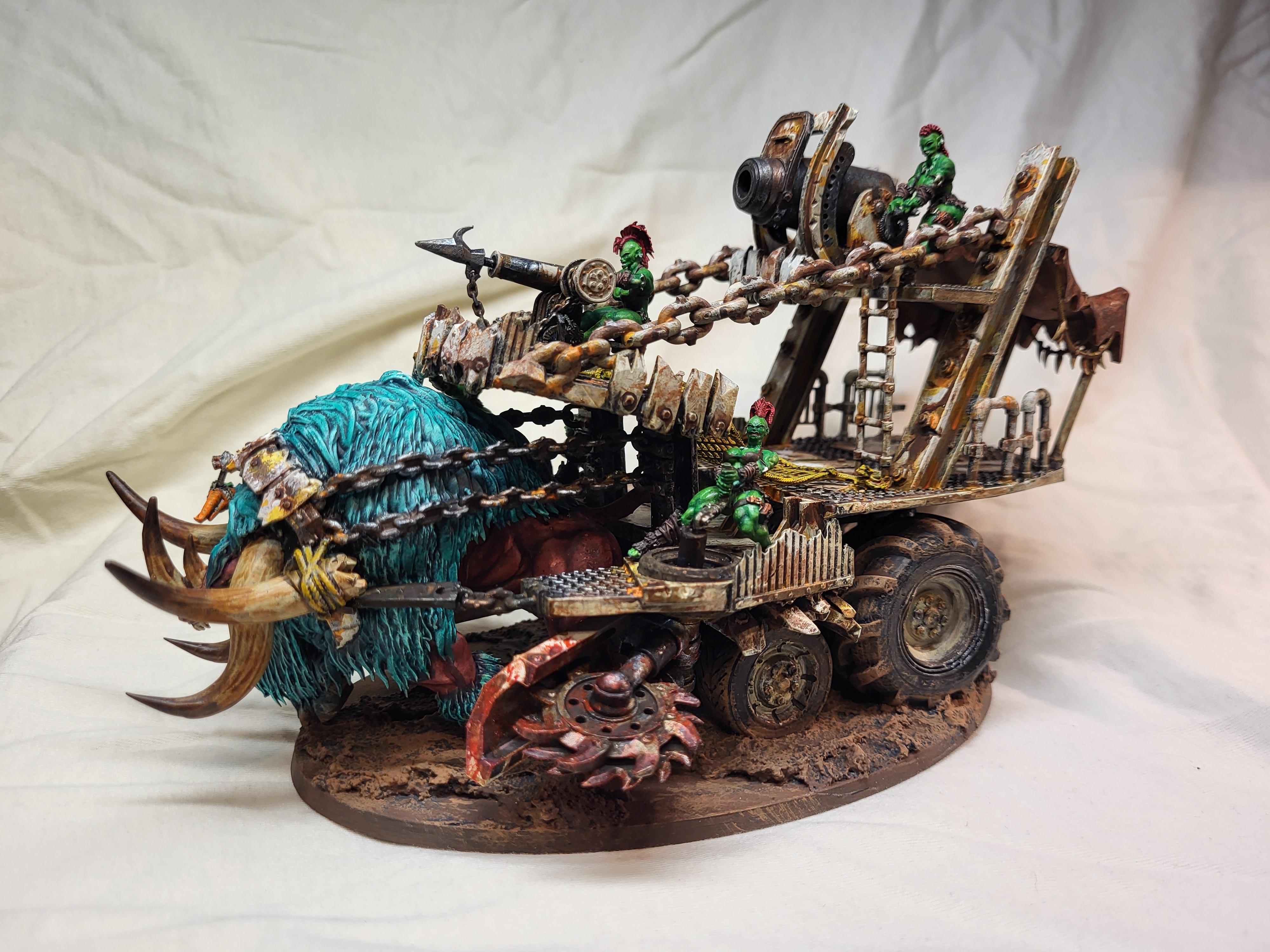 Across The Realms, Beasthunters, Chariot, Orcs, She-orc