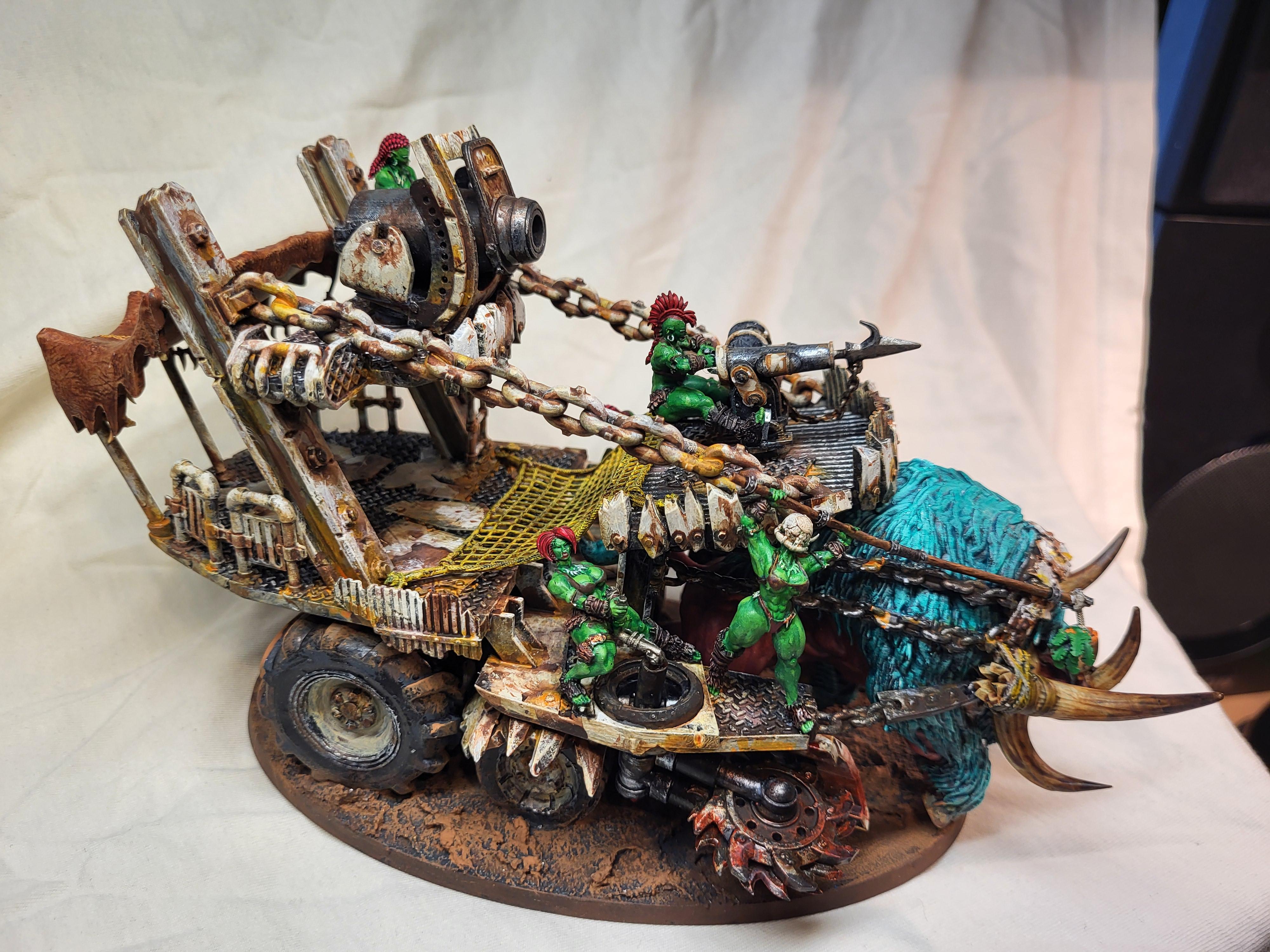 Across The Realms, Beasthunters, Chariot, Orcs, She-orc