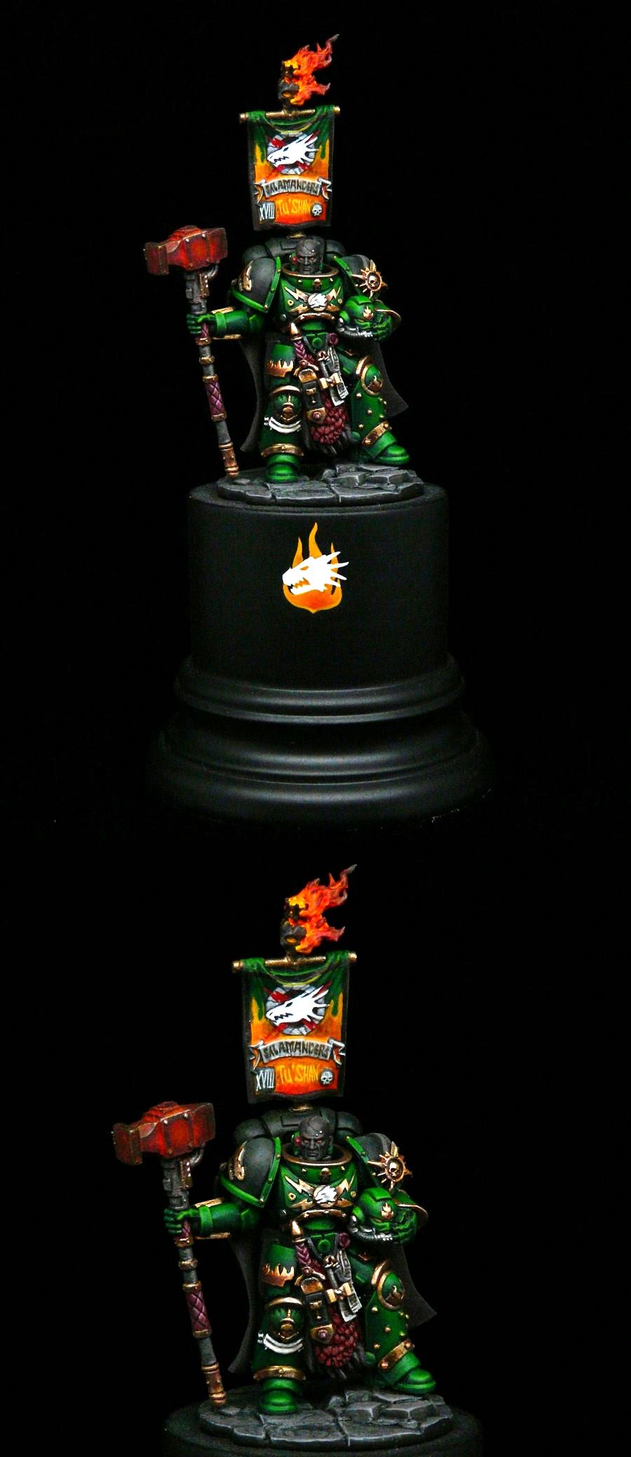 Adeptus Astartes, Kitbash, Primaris, Salamanders, Space Marines, Thunder Hammer, Tu'shan