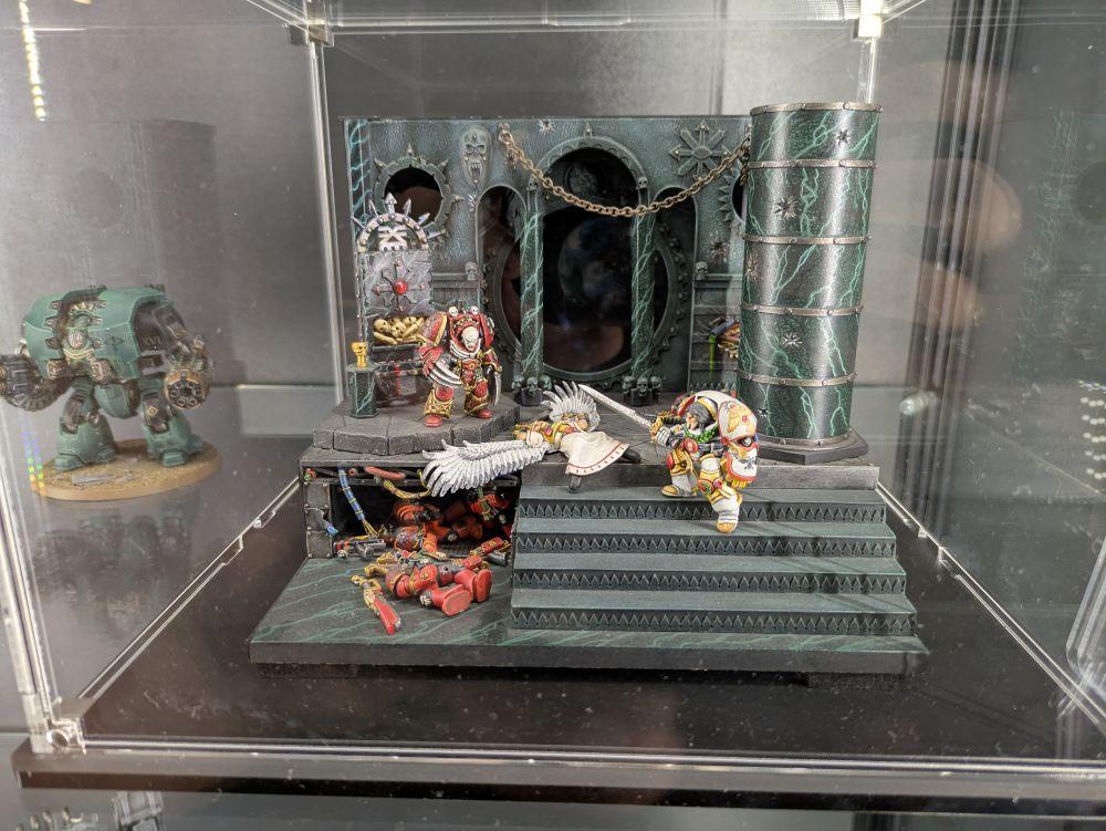 Classic, Diorama, Emperor, Horus, Oldhammer, Sanguinius, Vengeful Spirit, Warhammer World