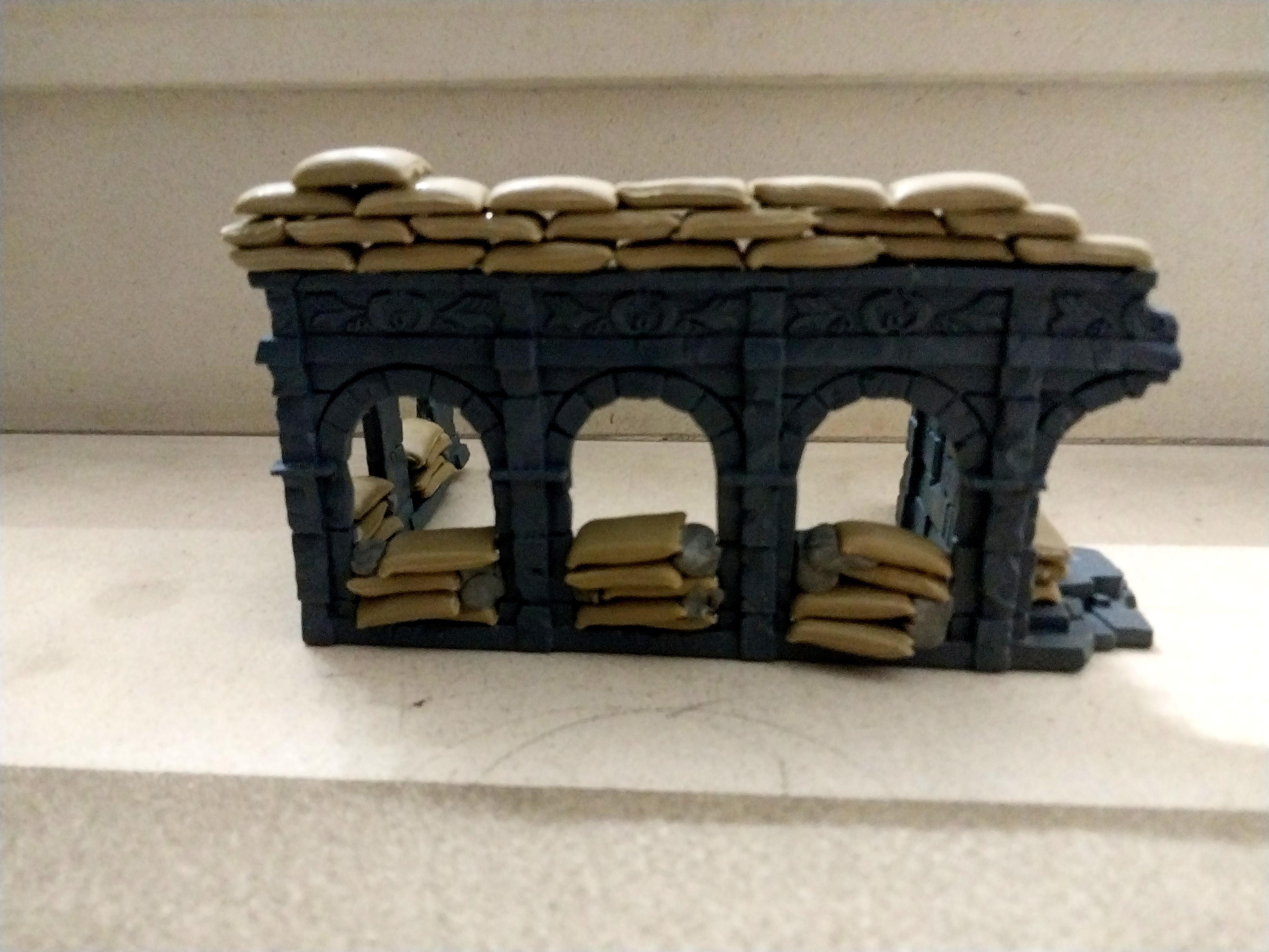 Fortification, Lord Of Rings, Middle Earth, Ruins, Sandbags, Temple, Terrain, Warhammer 40,000