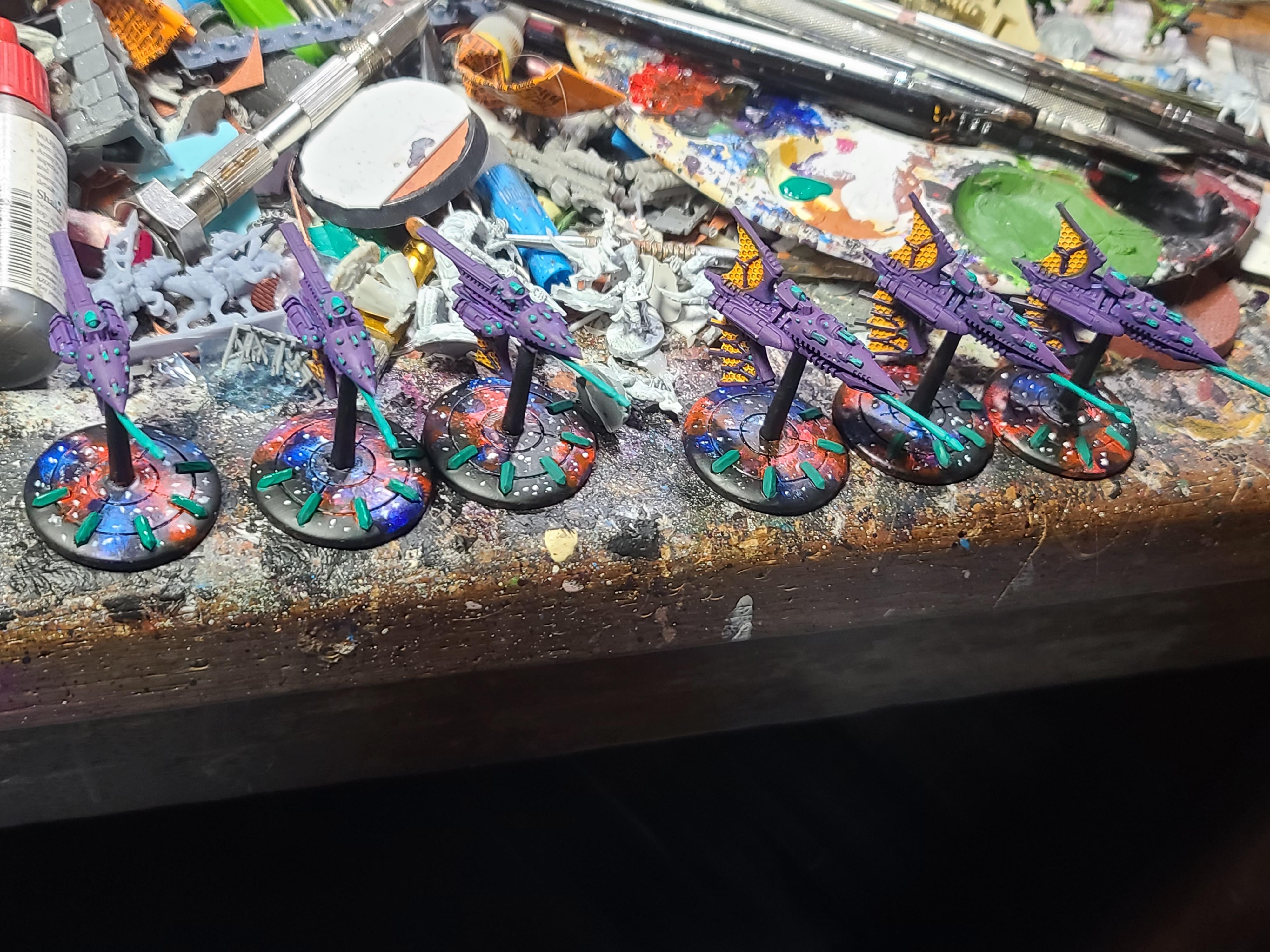 Battlefleet Gothic, Eldar, Escort, Godforge Miniatures, Hellebore, Hemlock, Soul Forge Studios