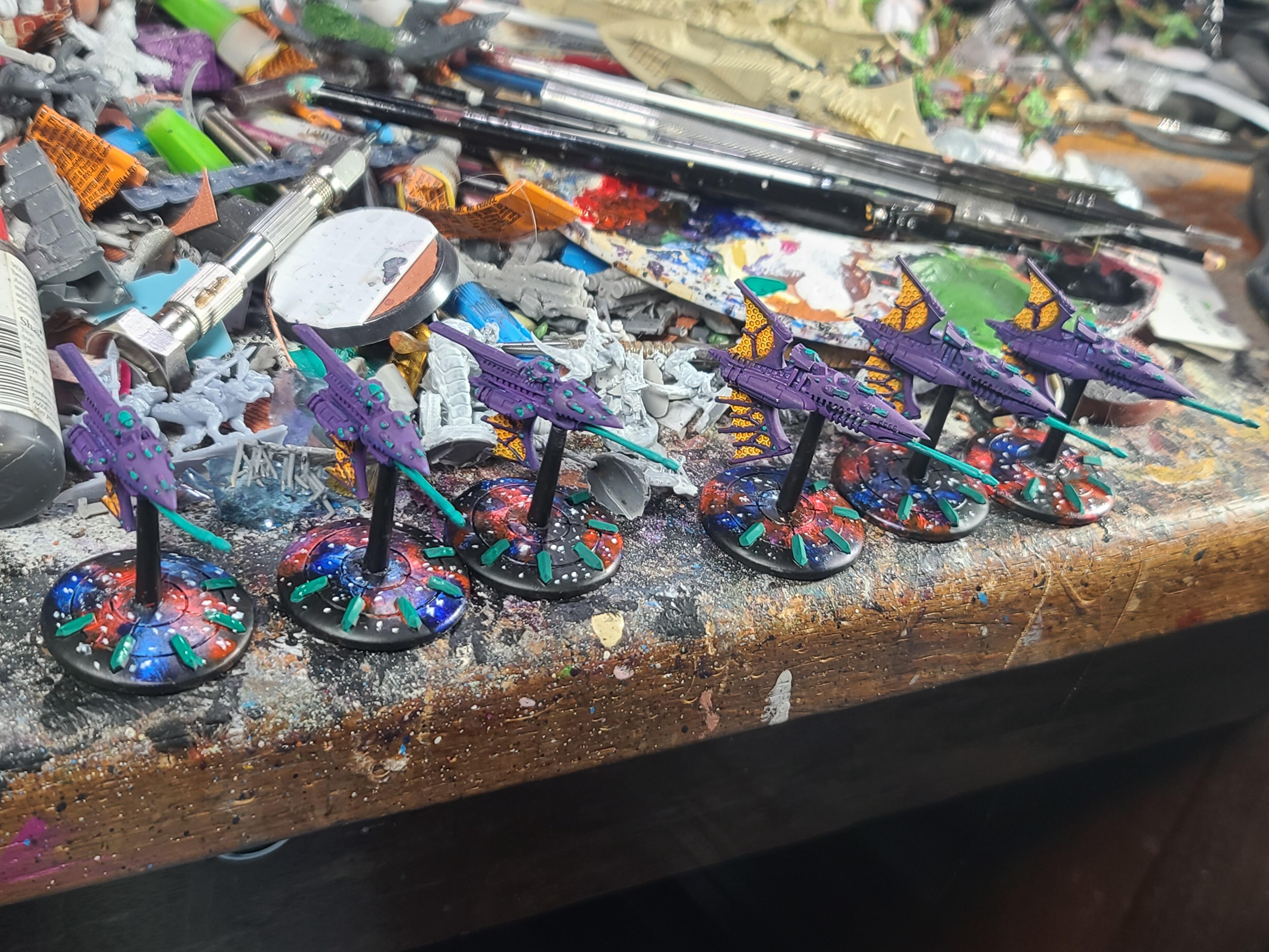 Battlefleet Gothic, Eldar, Escort, Godforge Miniatures, Hellebore, Hemlock, Soul Forge Studios