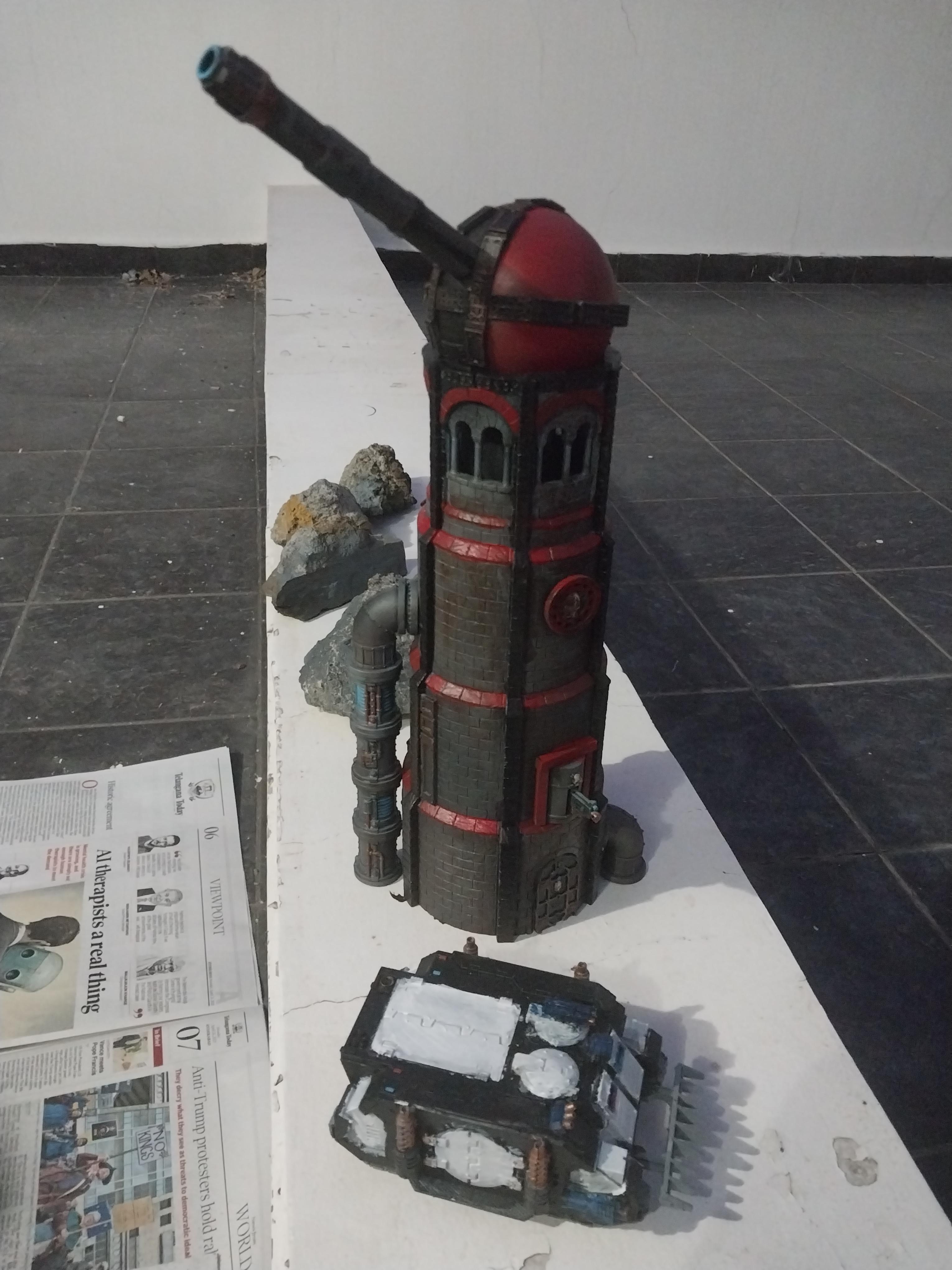 Defense Laser, Gondor, Lord Of The Rings, Terrain, Tower, Warhammer 40,000