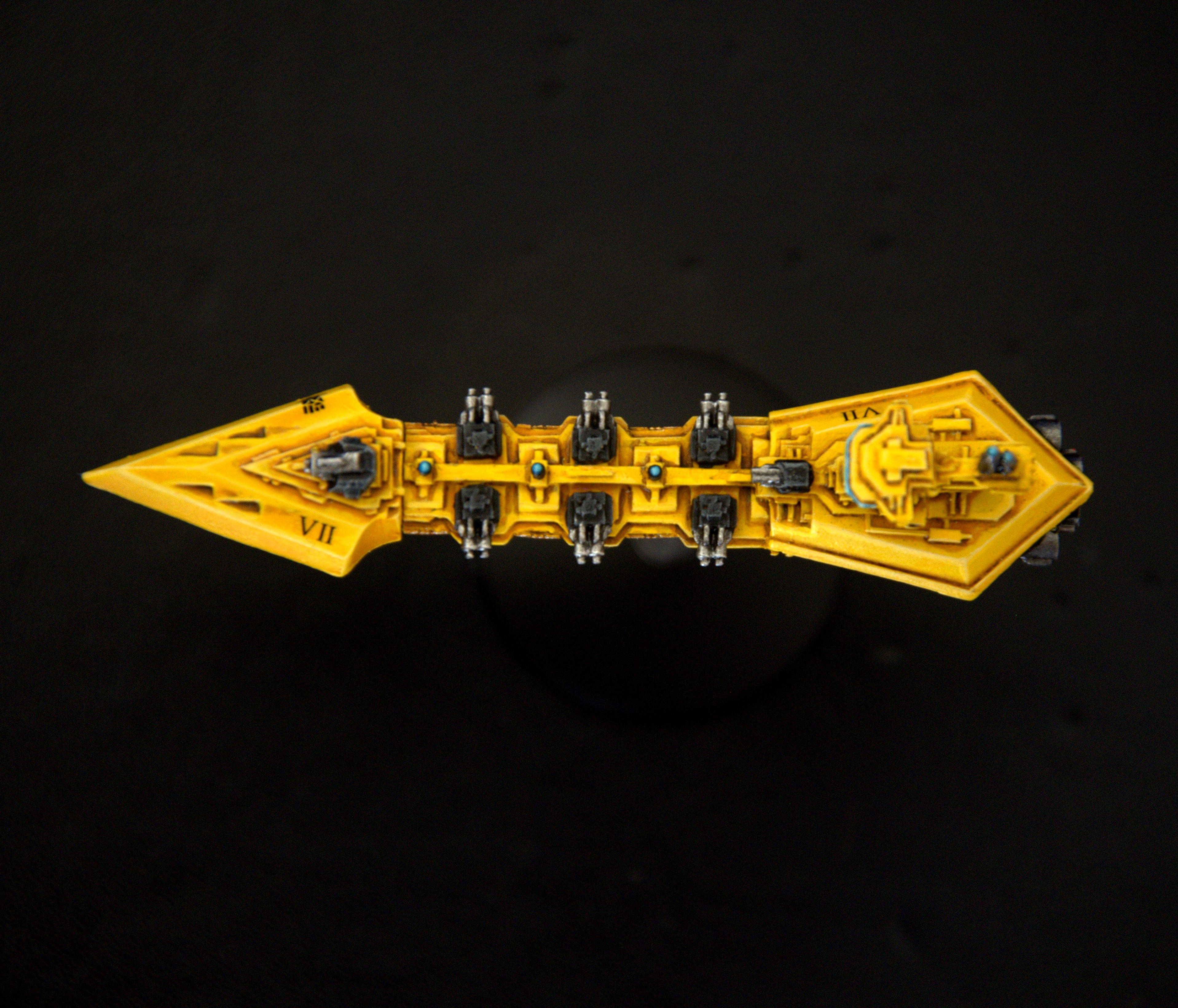 Battlefleet Gothic, Dauntless, Horus Heresy, Light Cruiser, Strike Cruiser, Warhammer 40,000, Yellow