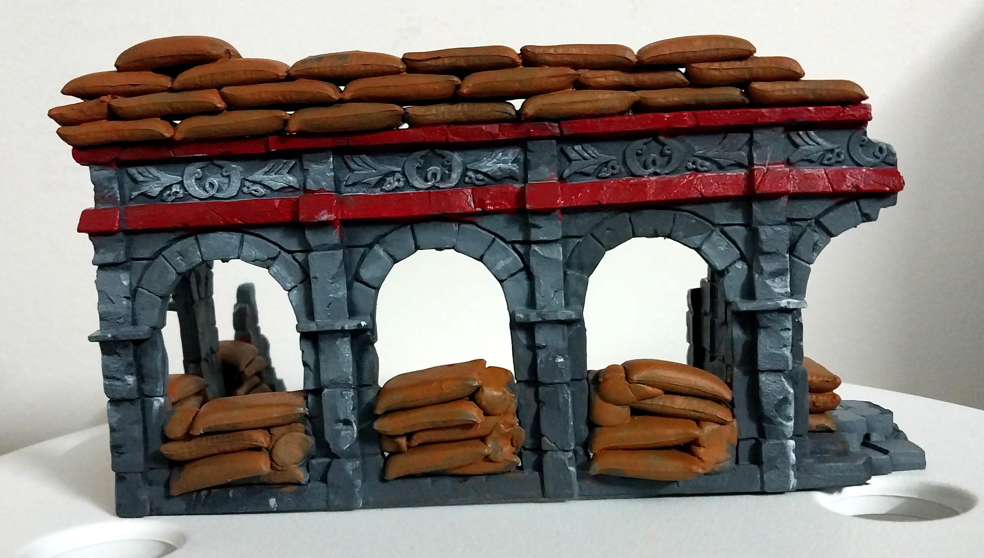 Lord Of The Rings, Ruins, Sandbags, Temple, Terrain, Warhammer 40,000