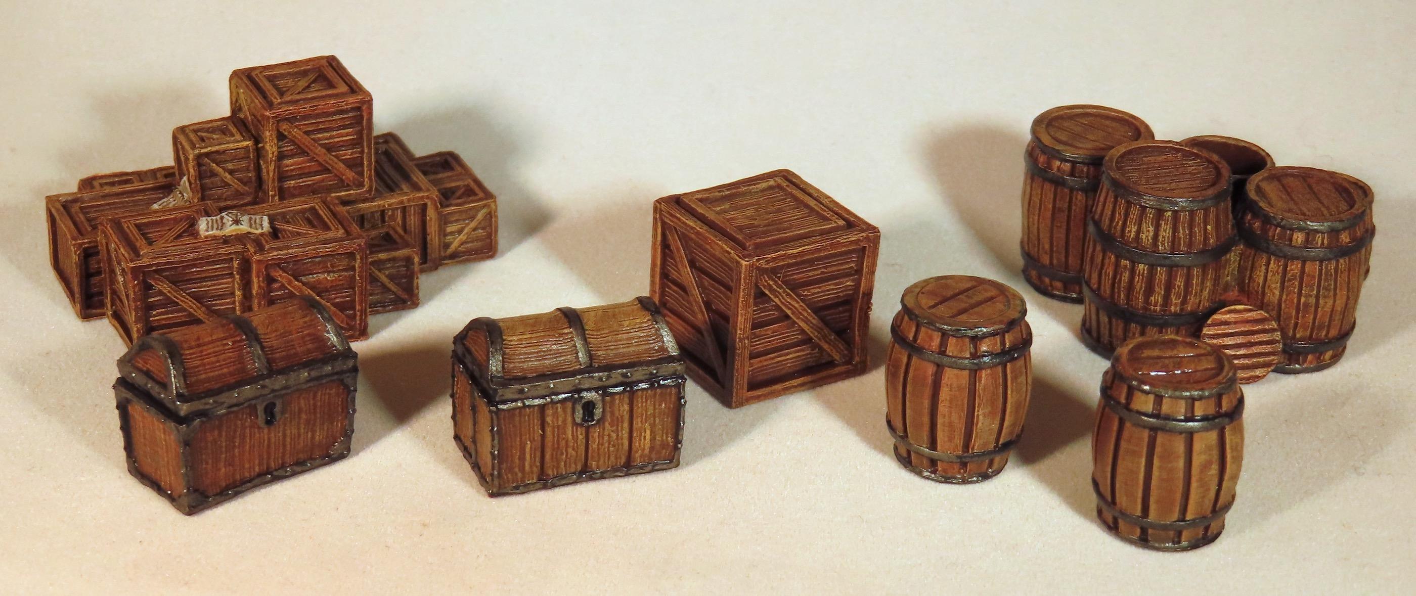 Barrels, Boxes, Chests, Crates, Terrain