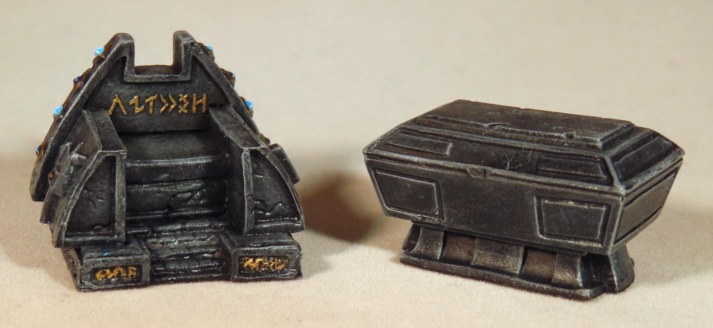Terrain, Throne and Sarcophagus