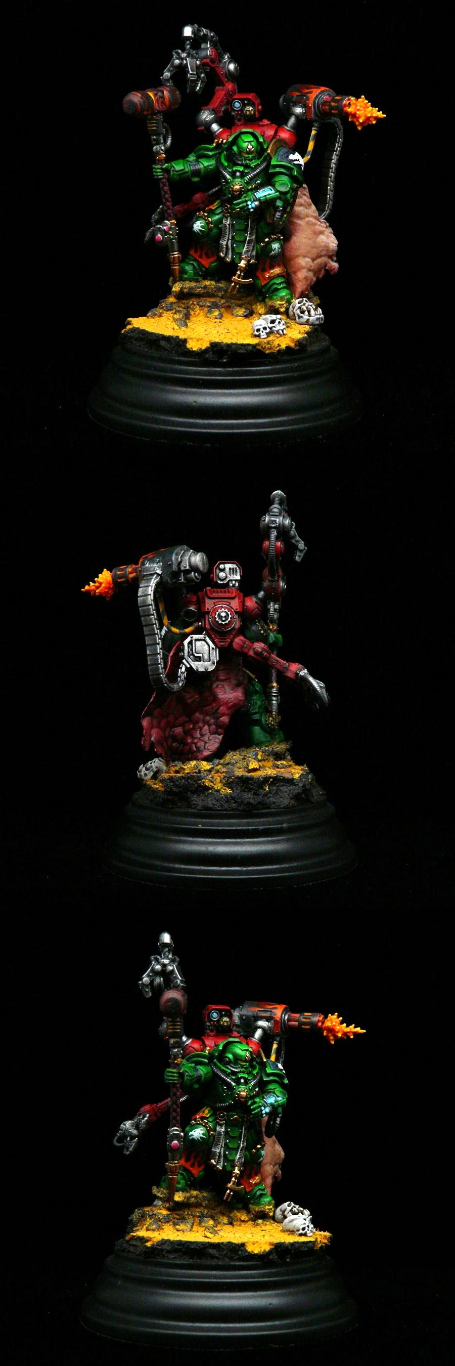 Adeptus Astartes, Primaris, Salamanders, Space Marines, Techmarine, Thunder Hammer