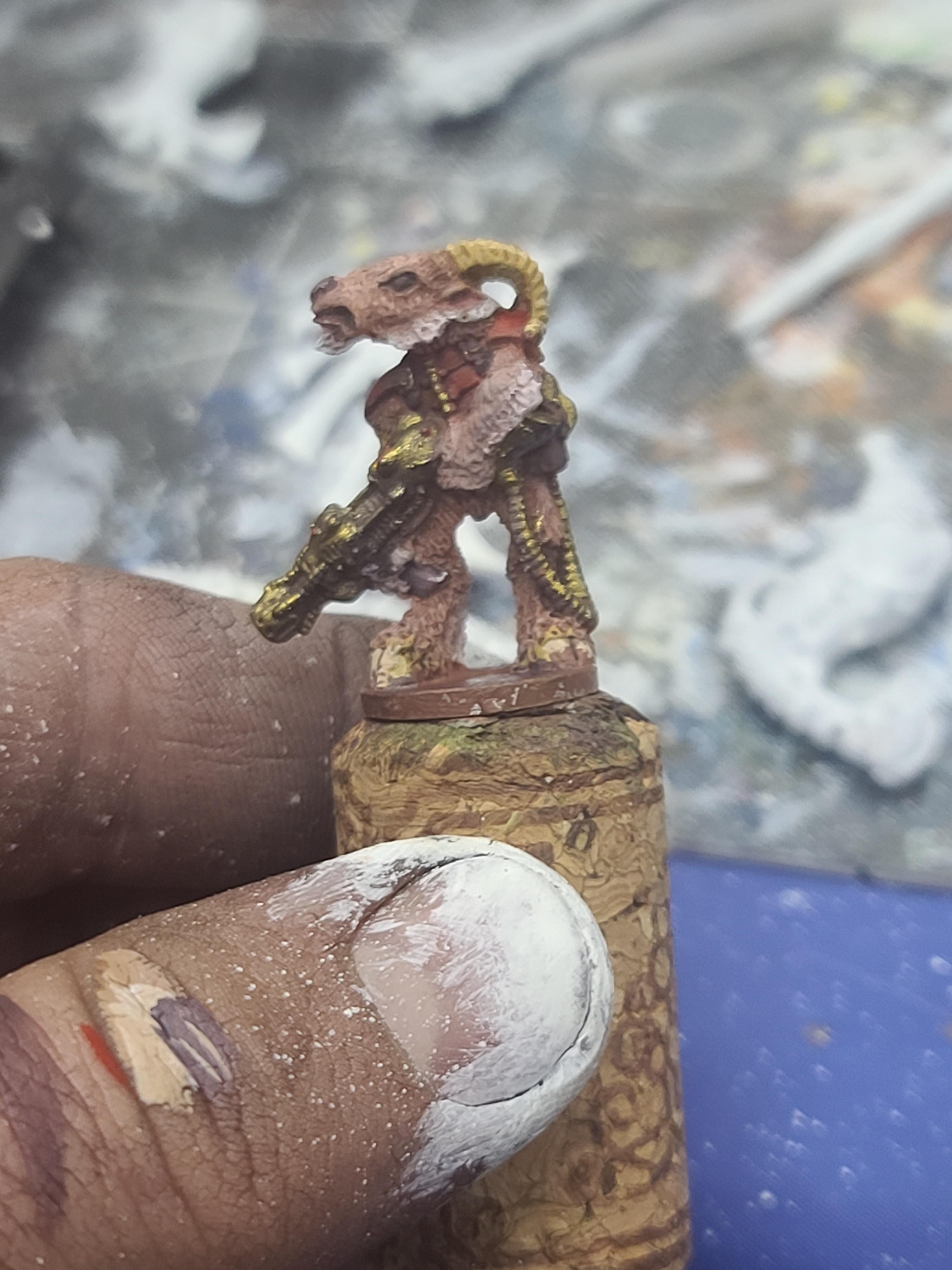 Goat Man, Sci Fi, Unknown Caster, Unknown Sculptor, Warriors