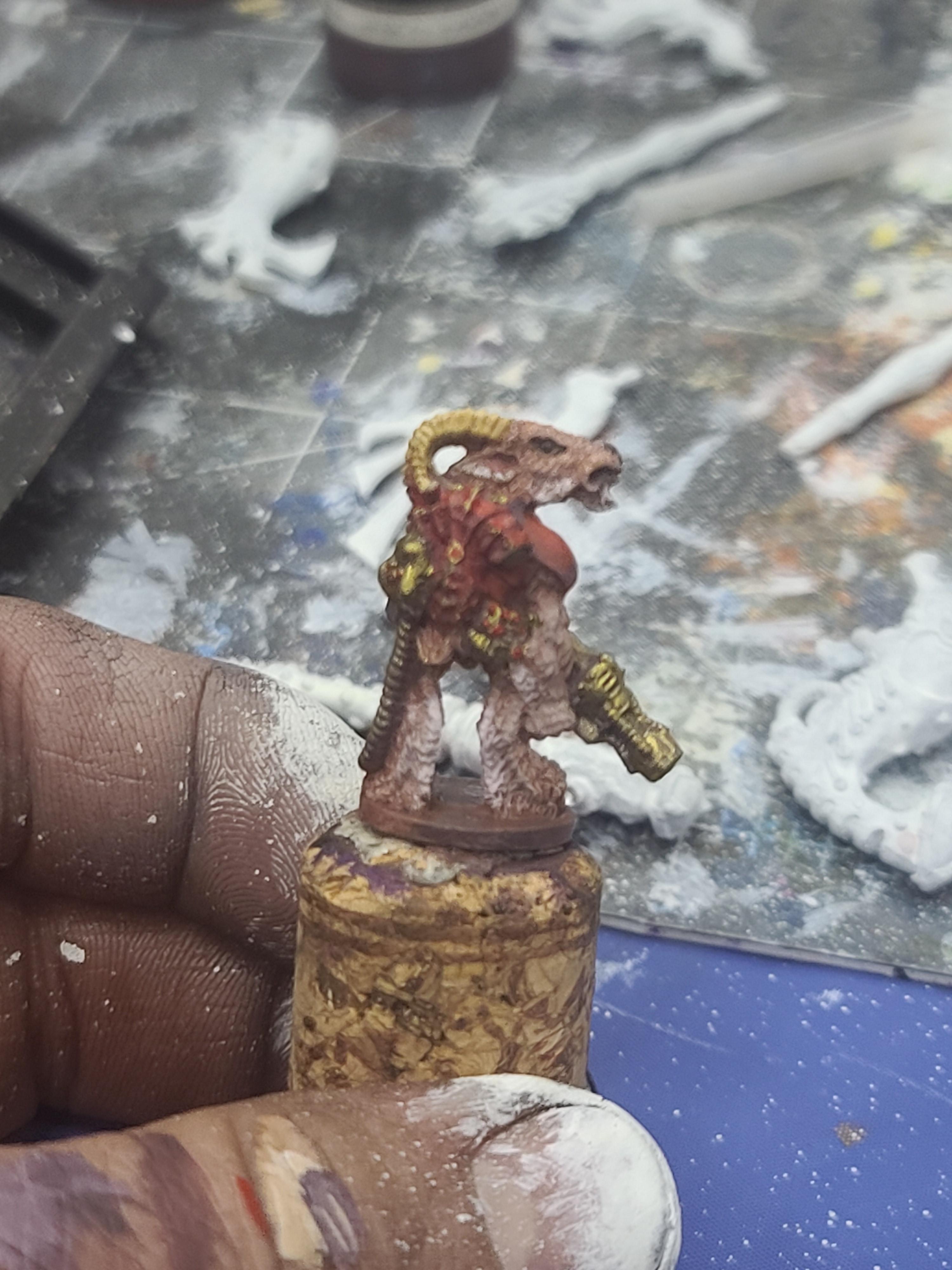 Goat Man, Sci Fi, Unknown Caster, Unknown Sculptor, Warriors