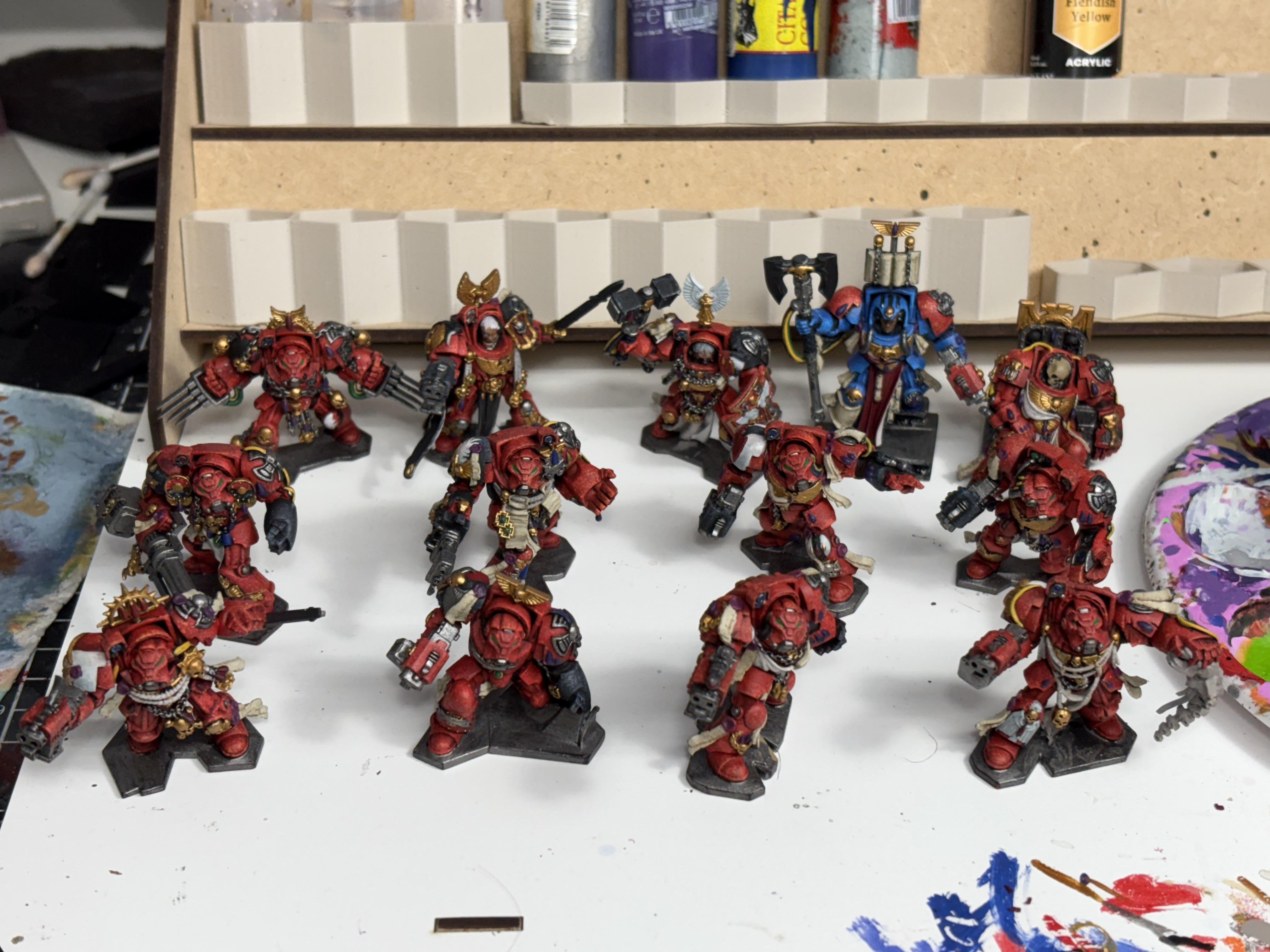 Blood Angels, Space Hulk, Space Marines, Terminator Armor, Warhammer 40,000, Work In Progress