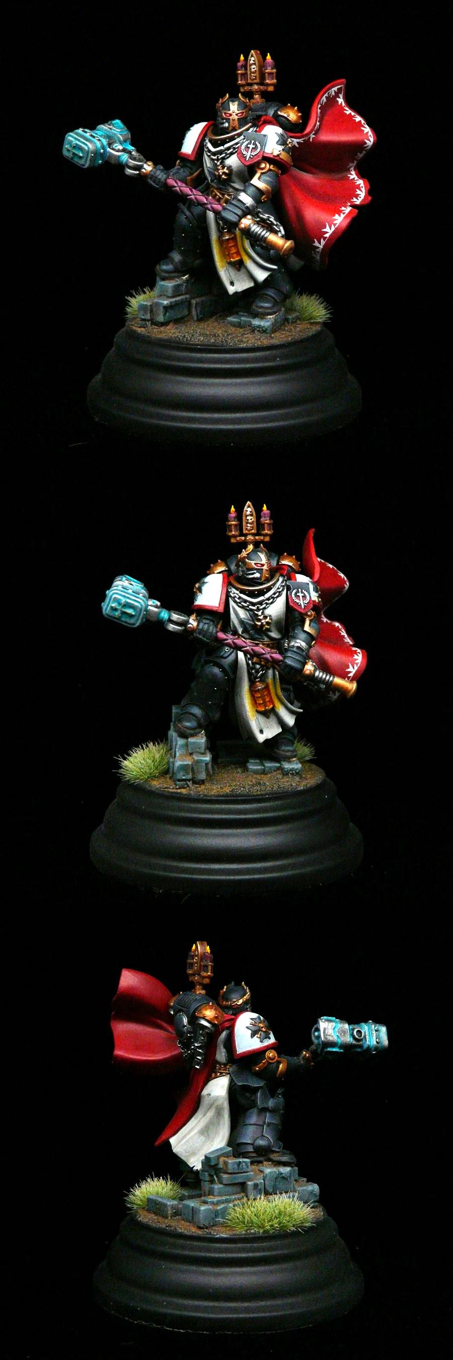 Adeptus Astartes, Black Templars, Kitbash, Marshall, Power Hammer, Primaris, Space Marines