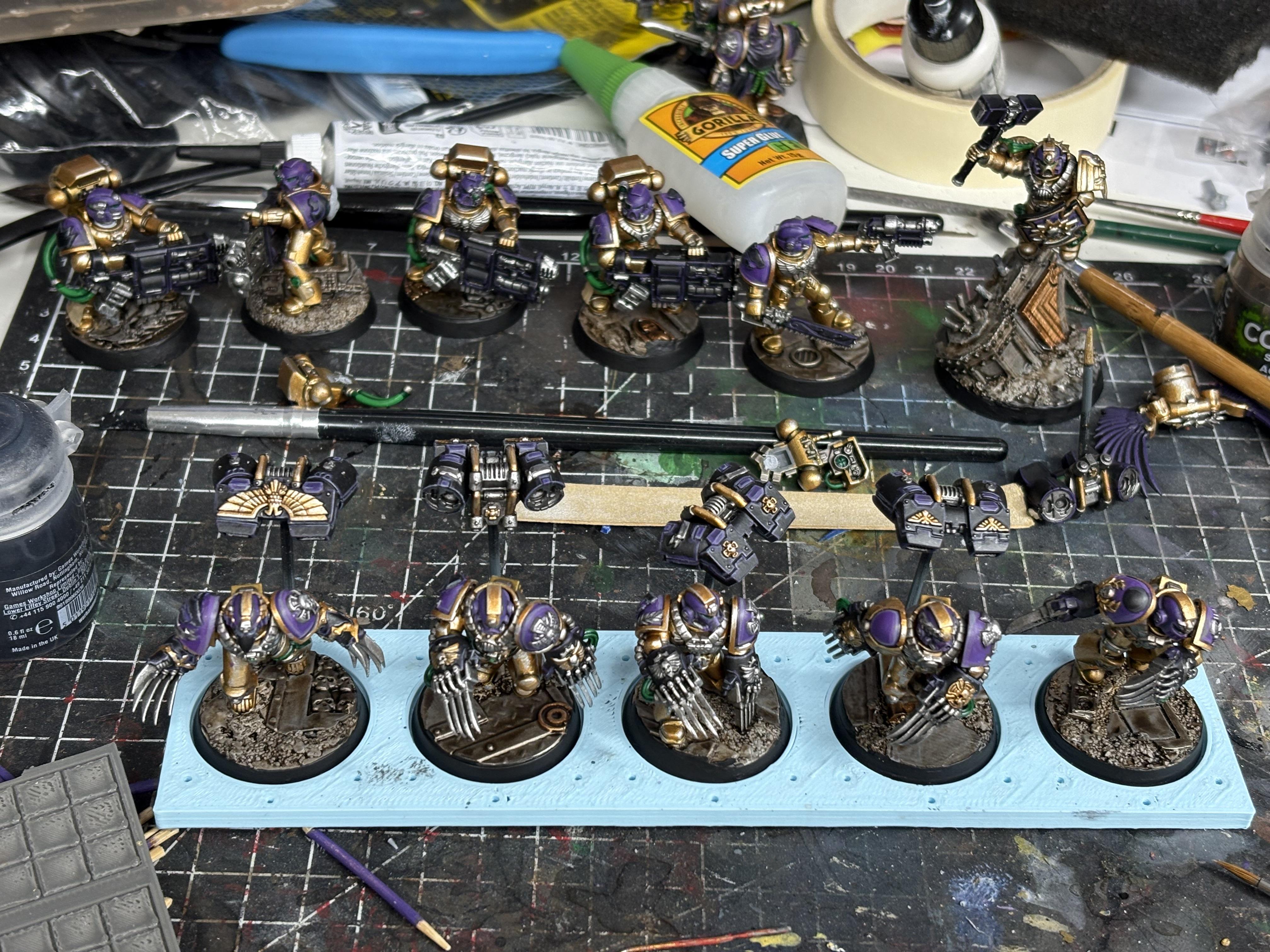 Captain, Devastators, Gravcannons, Jump Pack, Smash Captain, Space Marines, Vanguard Veterans, Void Panthers, Warhammer 40,000, Work In Progress